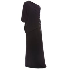 Chanel Black Silk One Shoulder Evening Dress, Cruise 2009