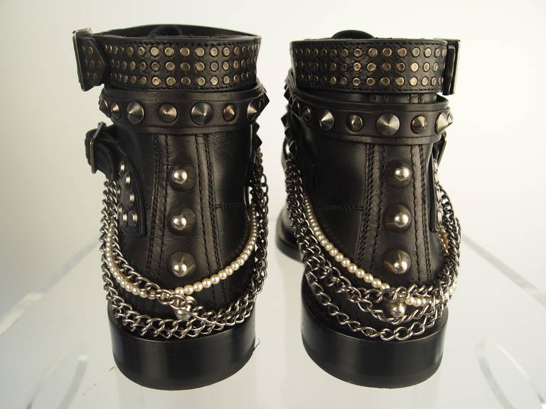 saint laurent ranger combat boots