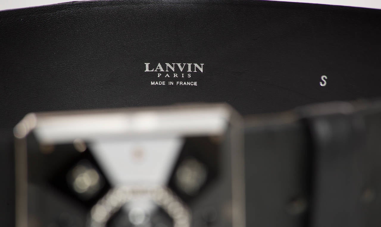 Black Lanvin Leather Belt