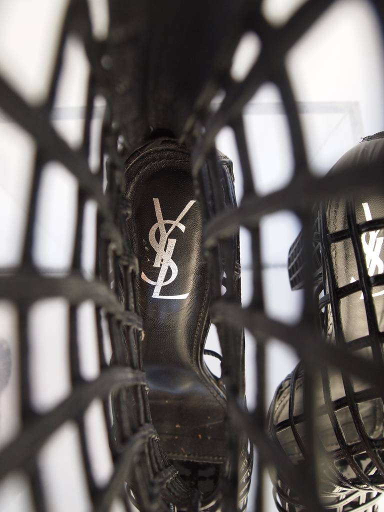 ysl cage booties