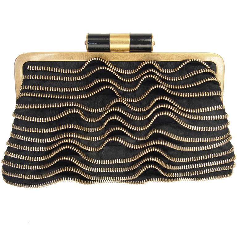 Yves Saint Laurent Zipper Clutch at 1stdibs