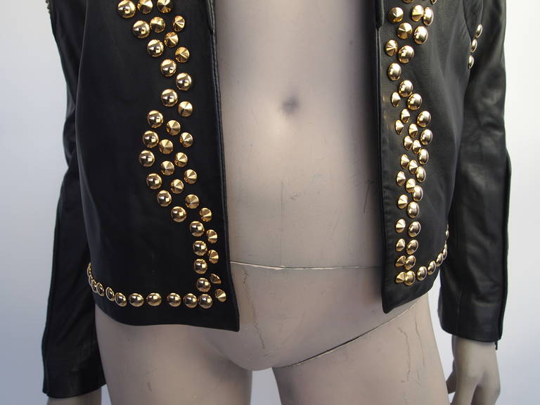 Women's Givenchy Resort 2010 Leather Studded Jacket