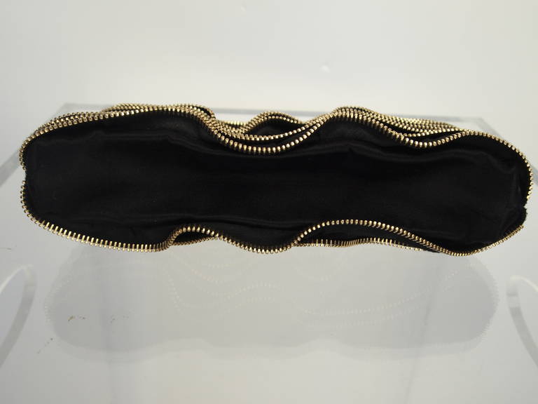 Yves Saint Laurent Zipper Clutch at 1stDibs
