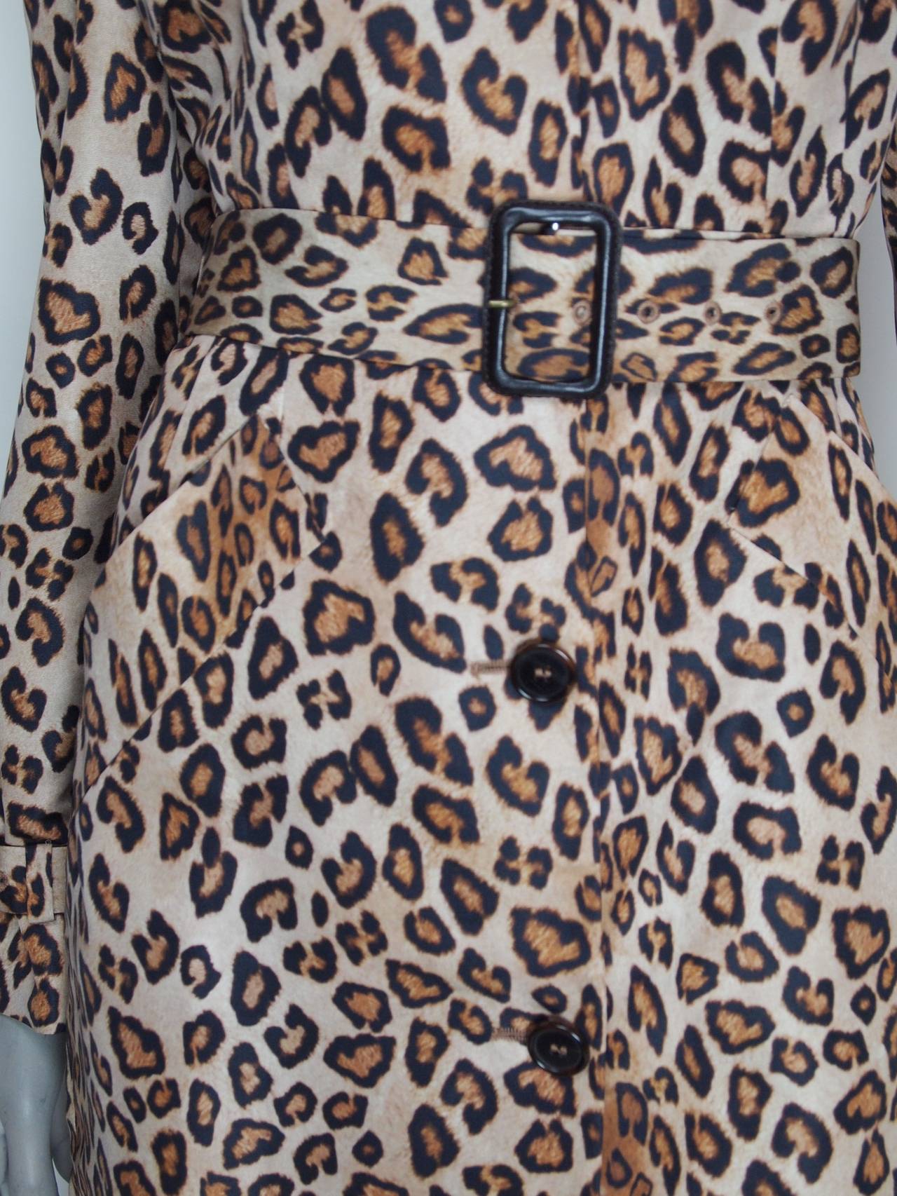 Women's Alexander McQueen Leopard Trench Coat