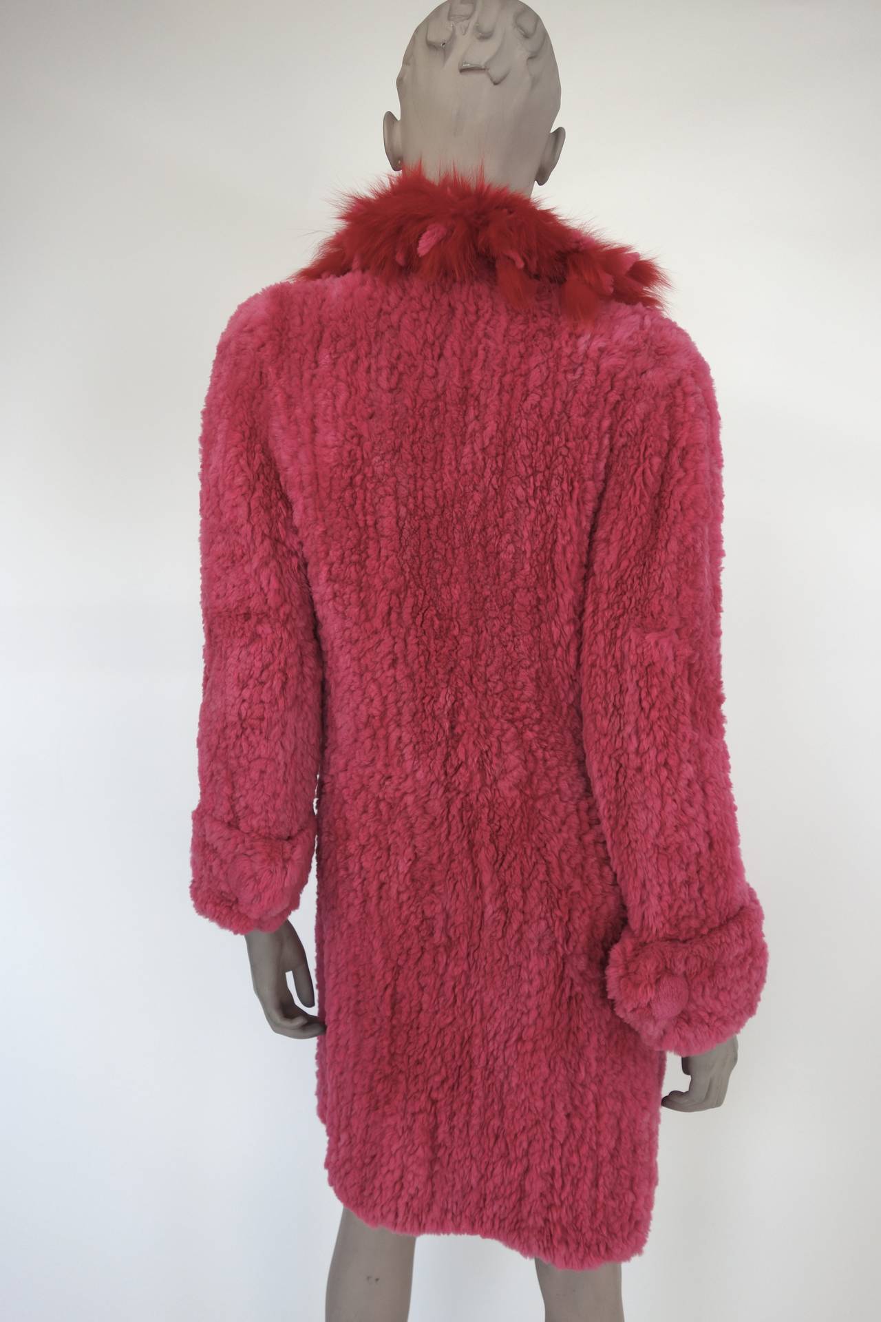 Fleur and Mike Mosler Shirred Mink Coat In Good Condition In Cincinnati, OH