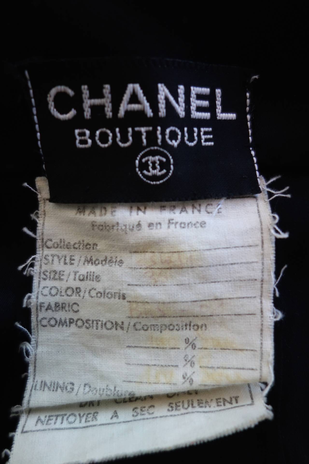 Chanel Black Silk Satin Dress 3