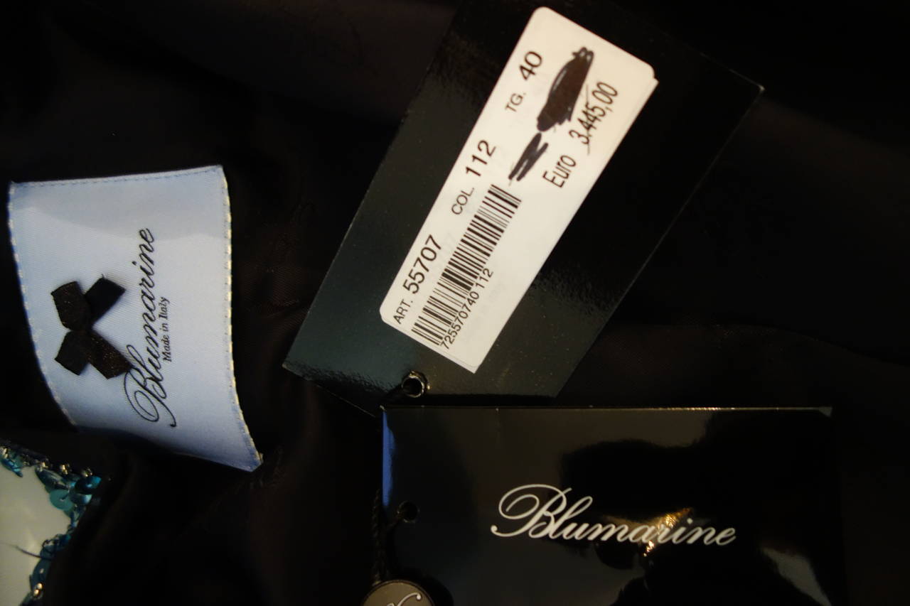 Blumarine Ombre Sequin Long Jacket For Sale 5