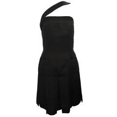 Chanel Black Silk Satin Dress