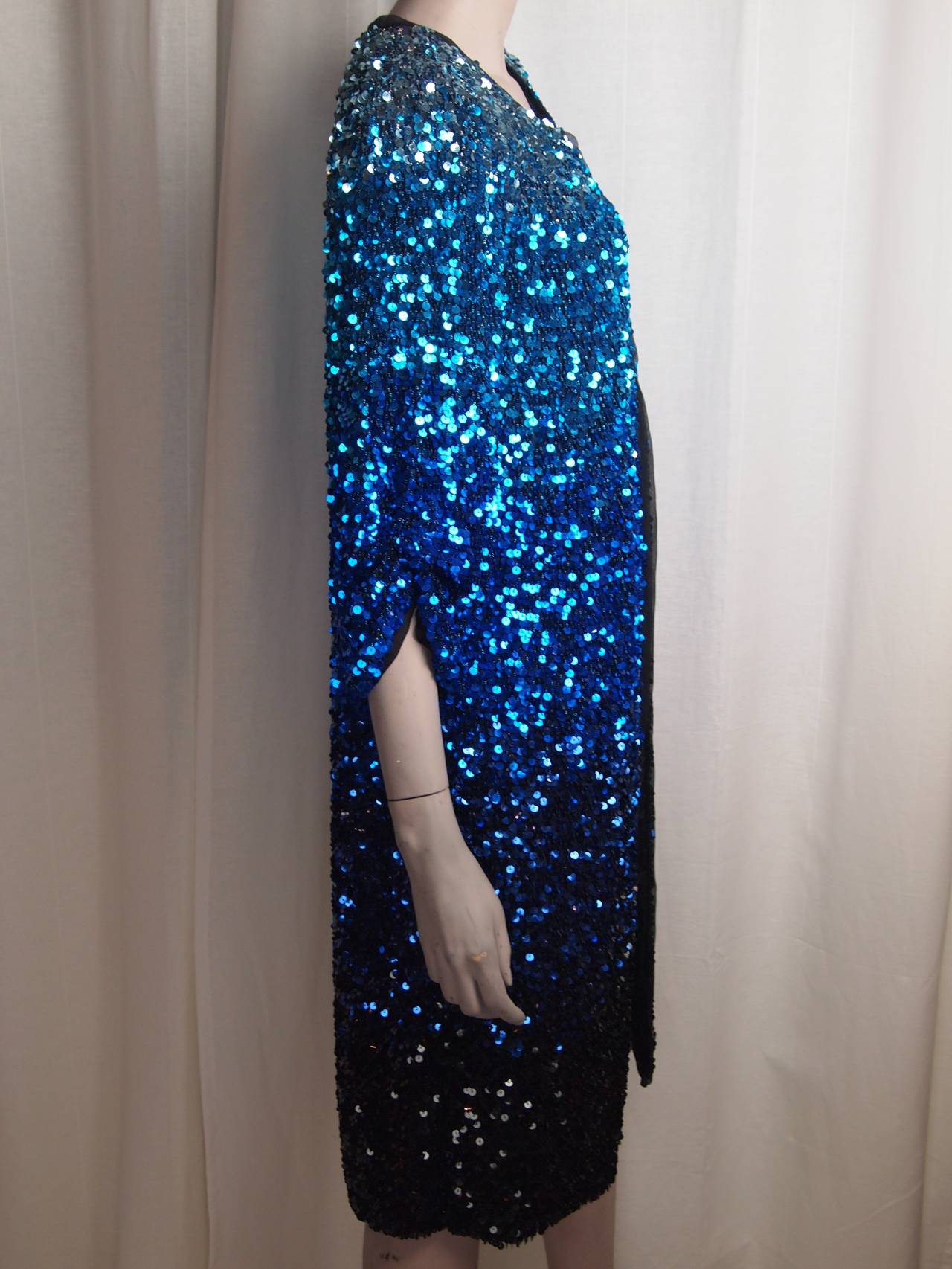 Blumarine ombre sequin long jacket lined in silk.
Retail $3445