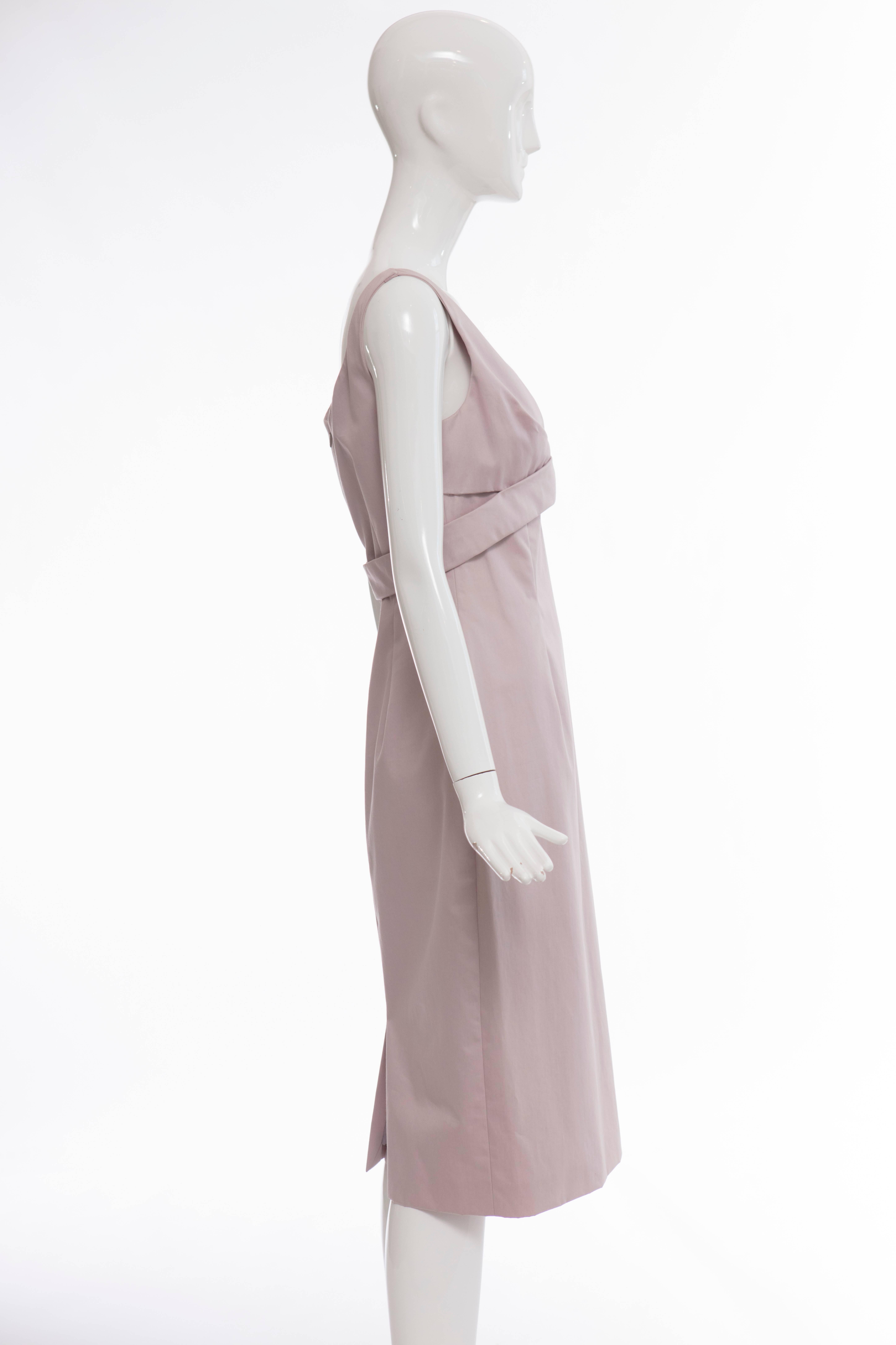 Alexander McQueen Sleeveless Cotton Lilac Dress, Spring 2006 In New Condition For Sale In Cincinnati, OH