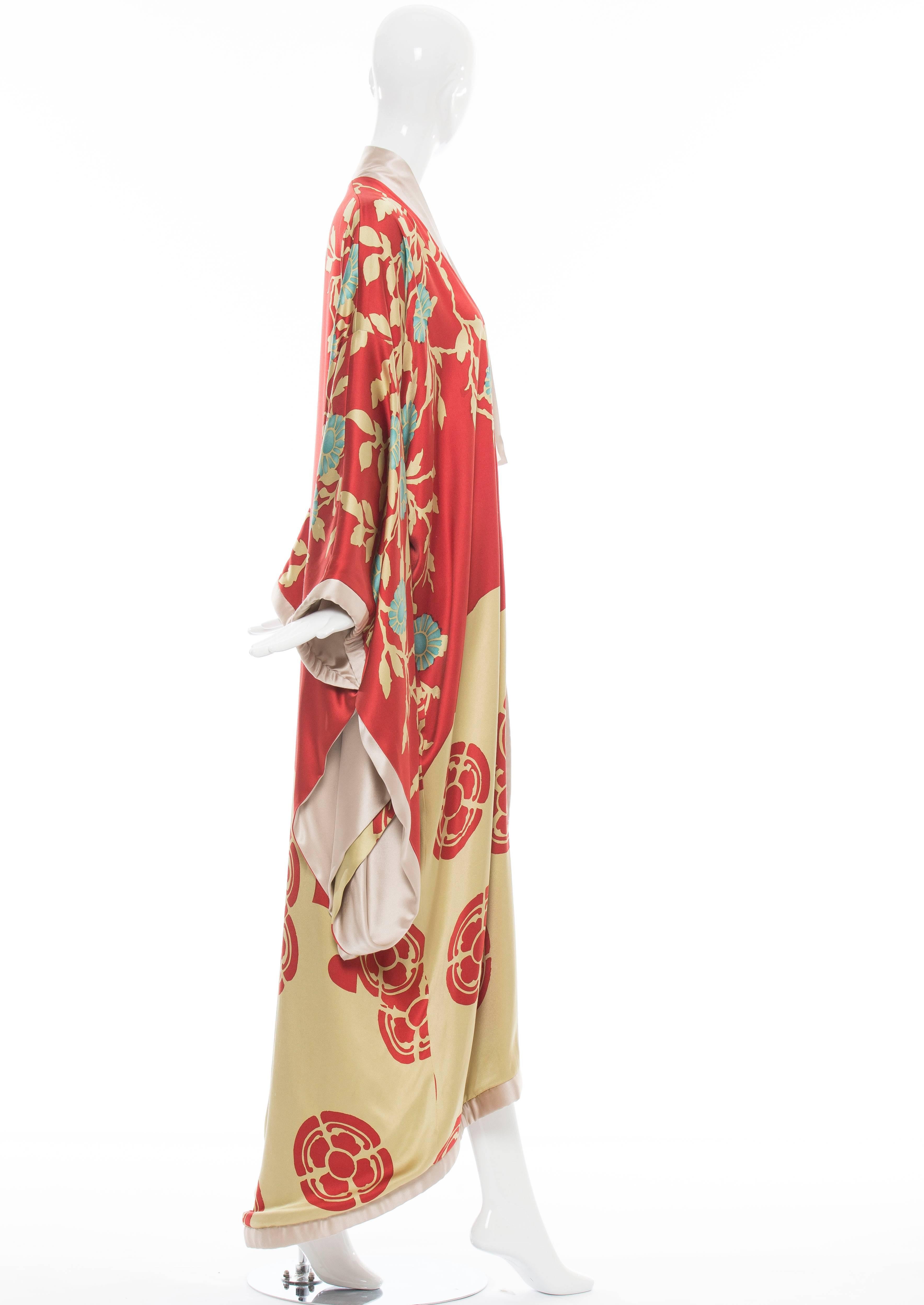 Orange Kimono en soie pour homme Tom Ford pour Gucci:: printemps-été 2003