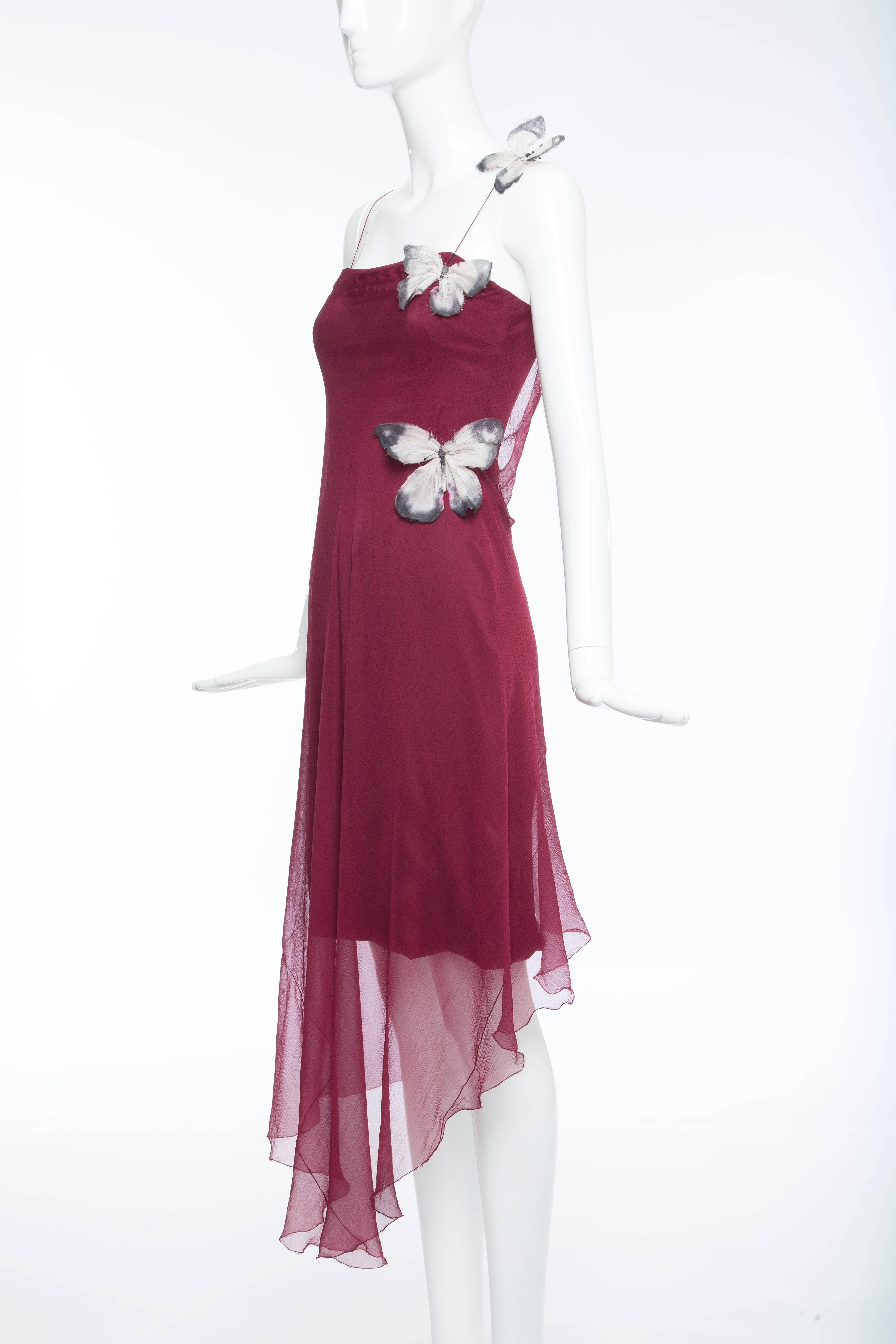 Dolce & Gabbana Stromboli Collection Silk Chiffon Dress, Spring - Summer 1998 In Excellent Condition In Cincinnati, OH