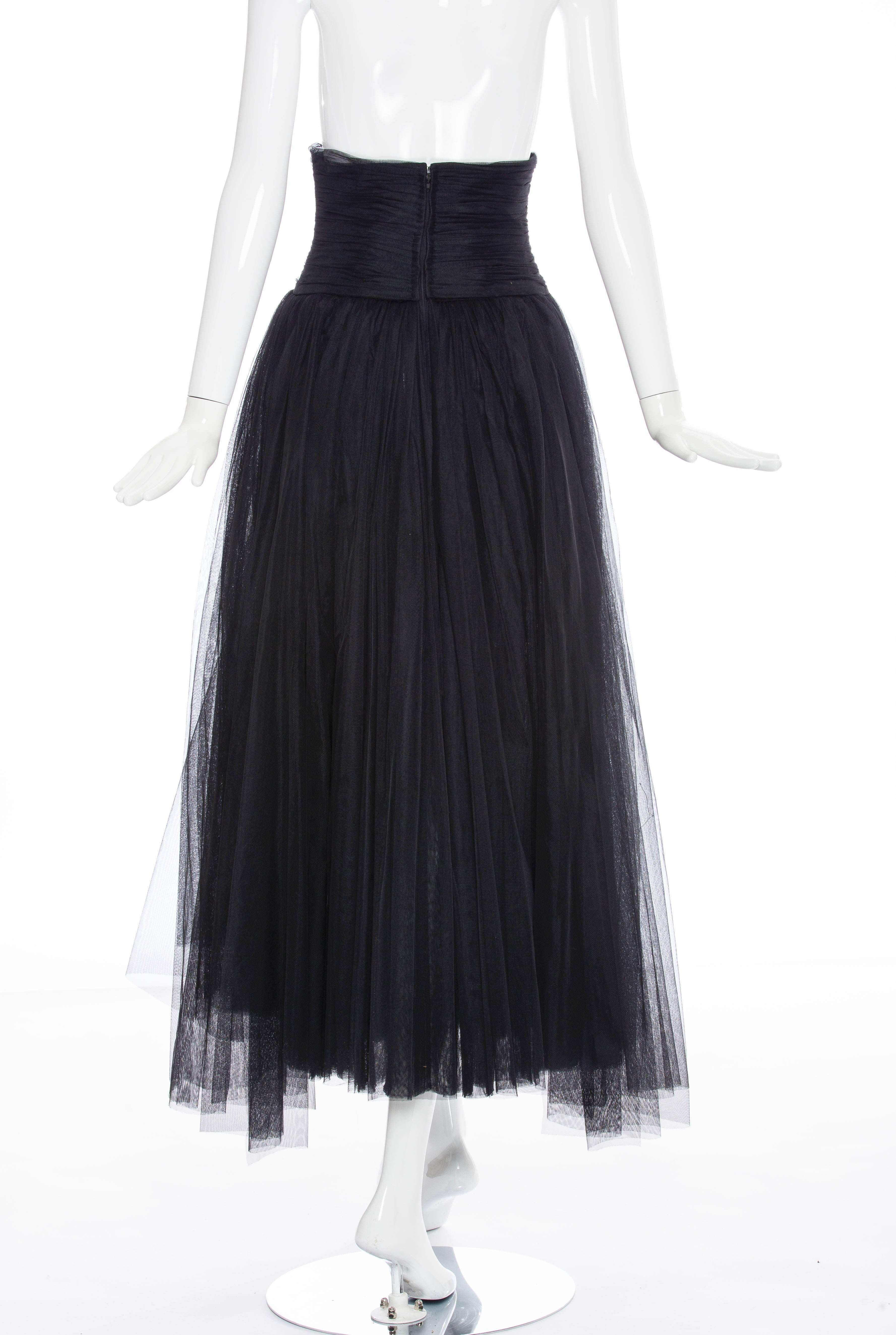 Chanel Schwarzer Tüllrock Frühjahr - Sommer 1992 im Zustand „Hervorragend“ in Cincinnati, OH