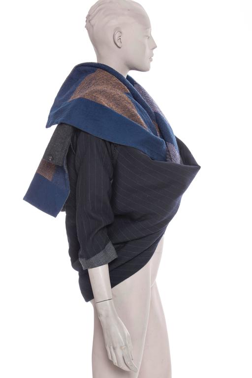 COMME DES GARCONS wool wrinkle jacket