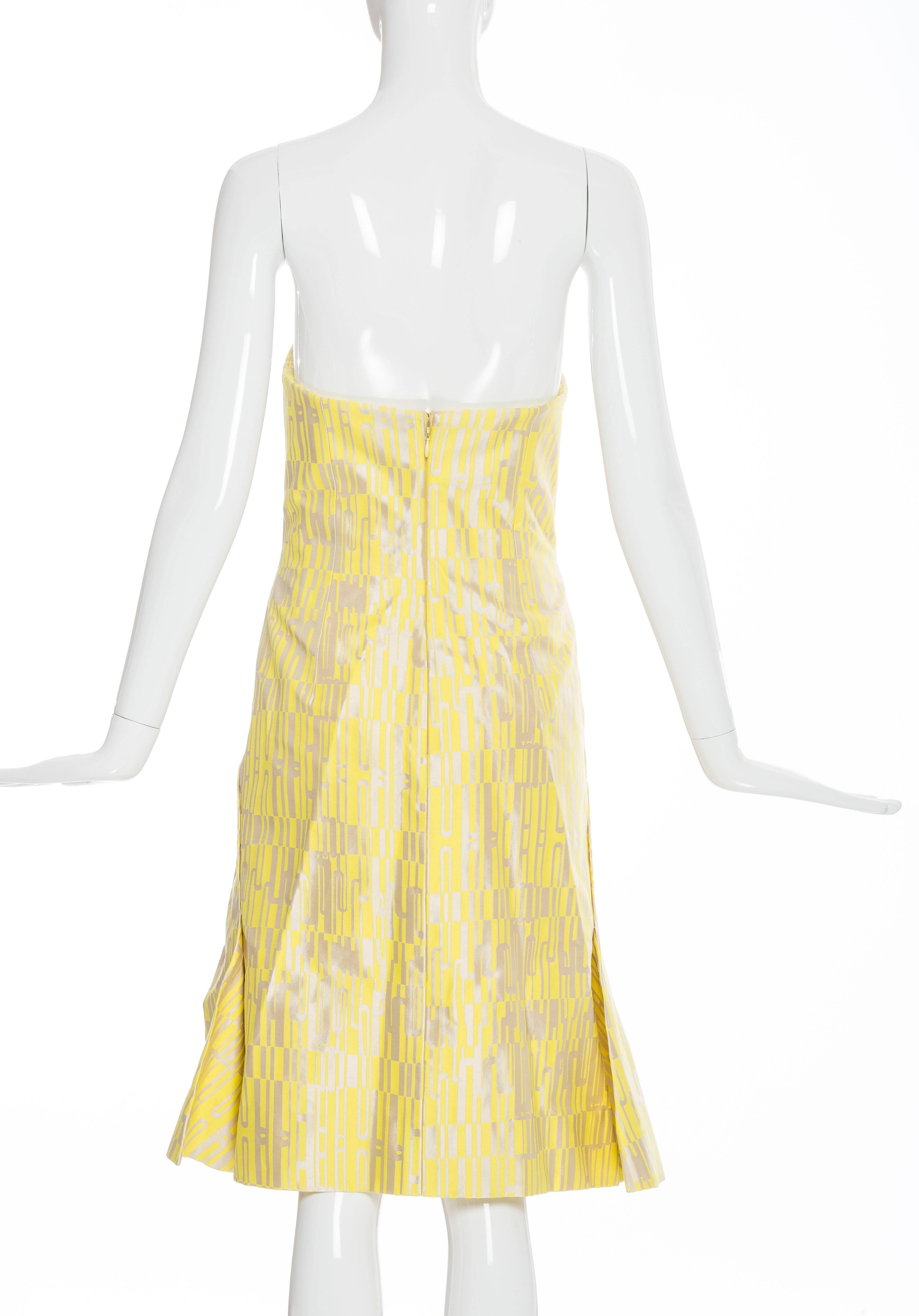Carolina Herrera Strapless Dress Spring 2012 For Sale 2