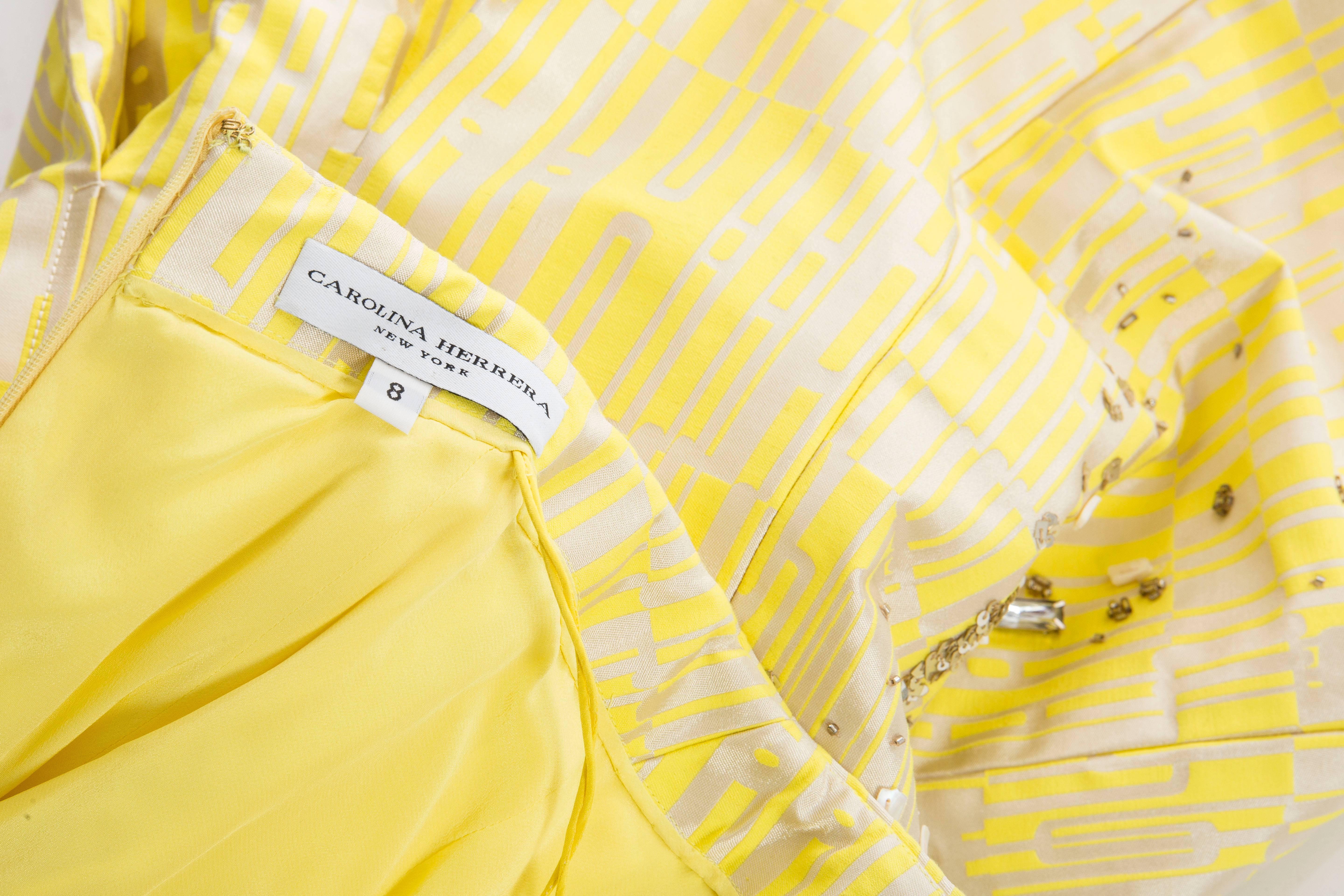 Carolina Herrera Strapless Dress Spring 2012 For Sale 3