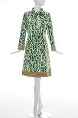 Manteau léopard orné de soie Christian Dior By John Galliano:: Resort 2008