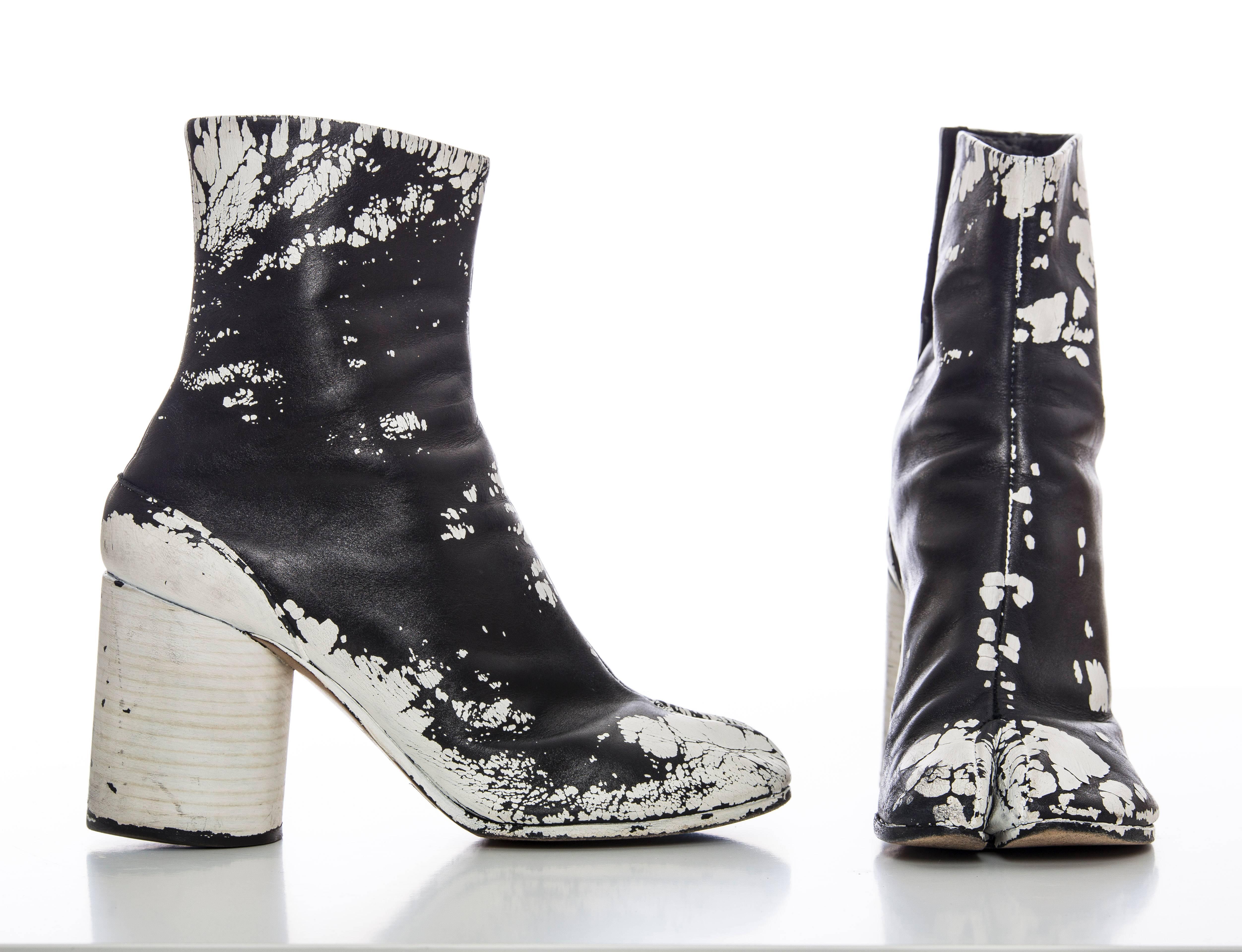 margiela painted tabi boots
