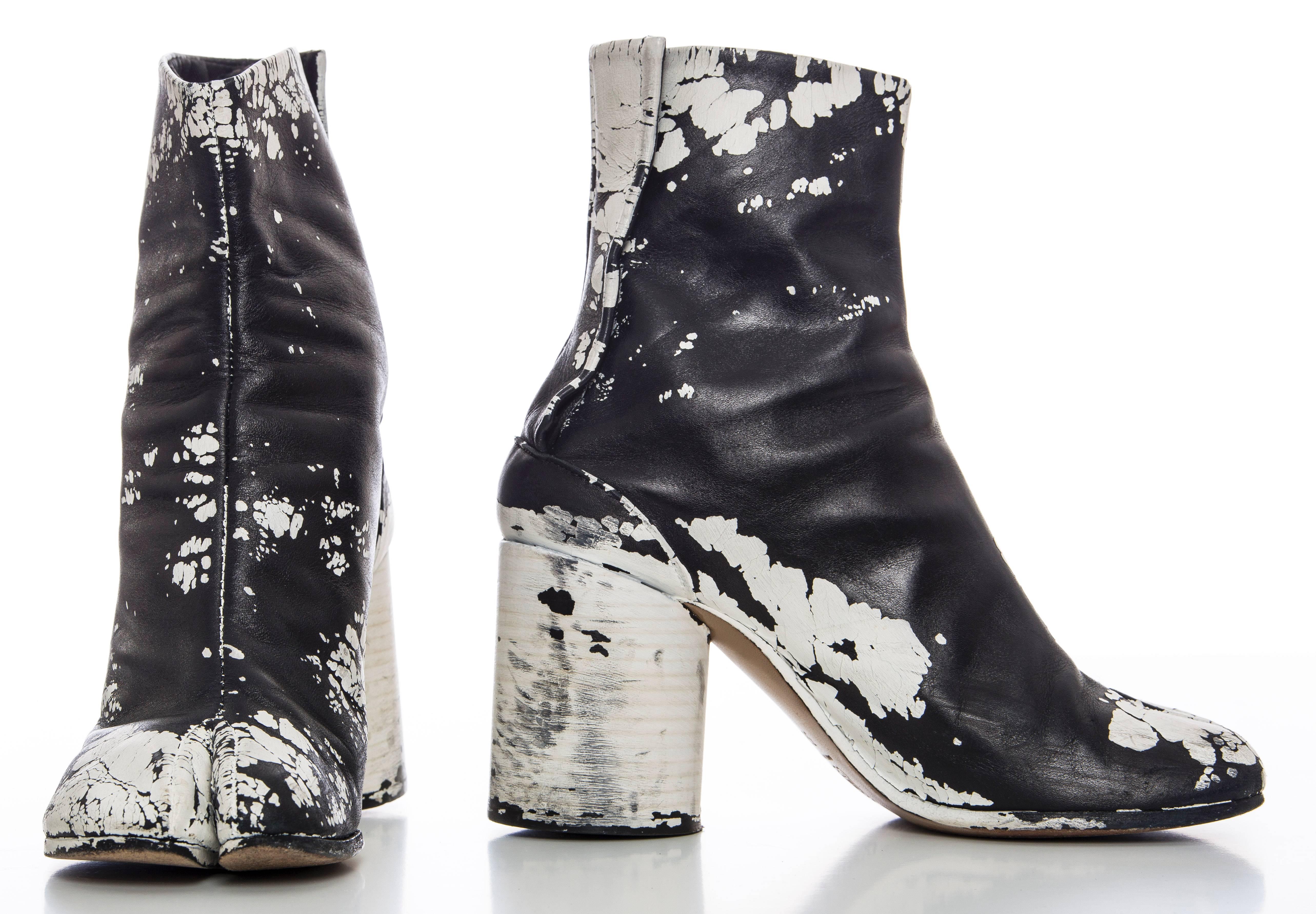 margiela tabi painted
