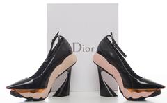 Christian Dior By Raf Simons Patent Leather Runway Sneaker Pumps Fall 2014