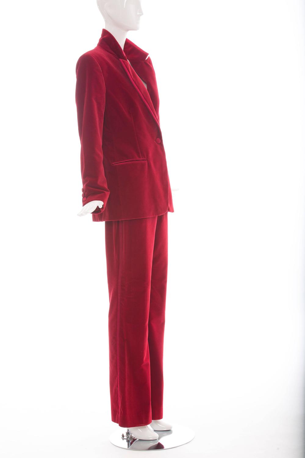 Tom ford red velvet suit #10