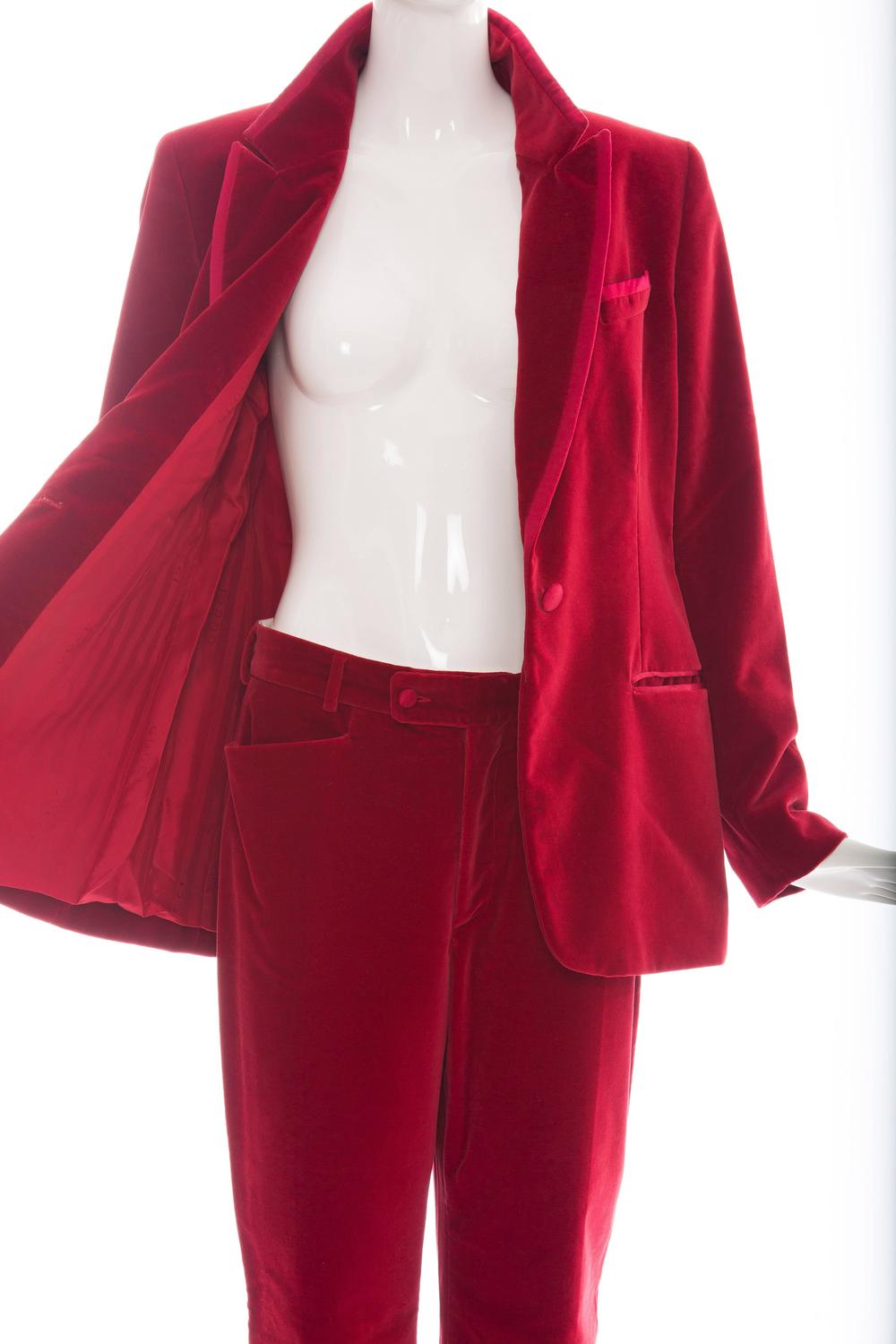 Tom ford red velvet tuxedo