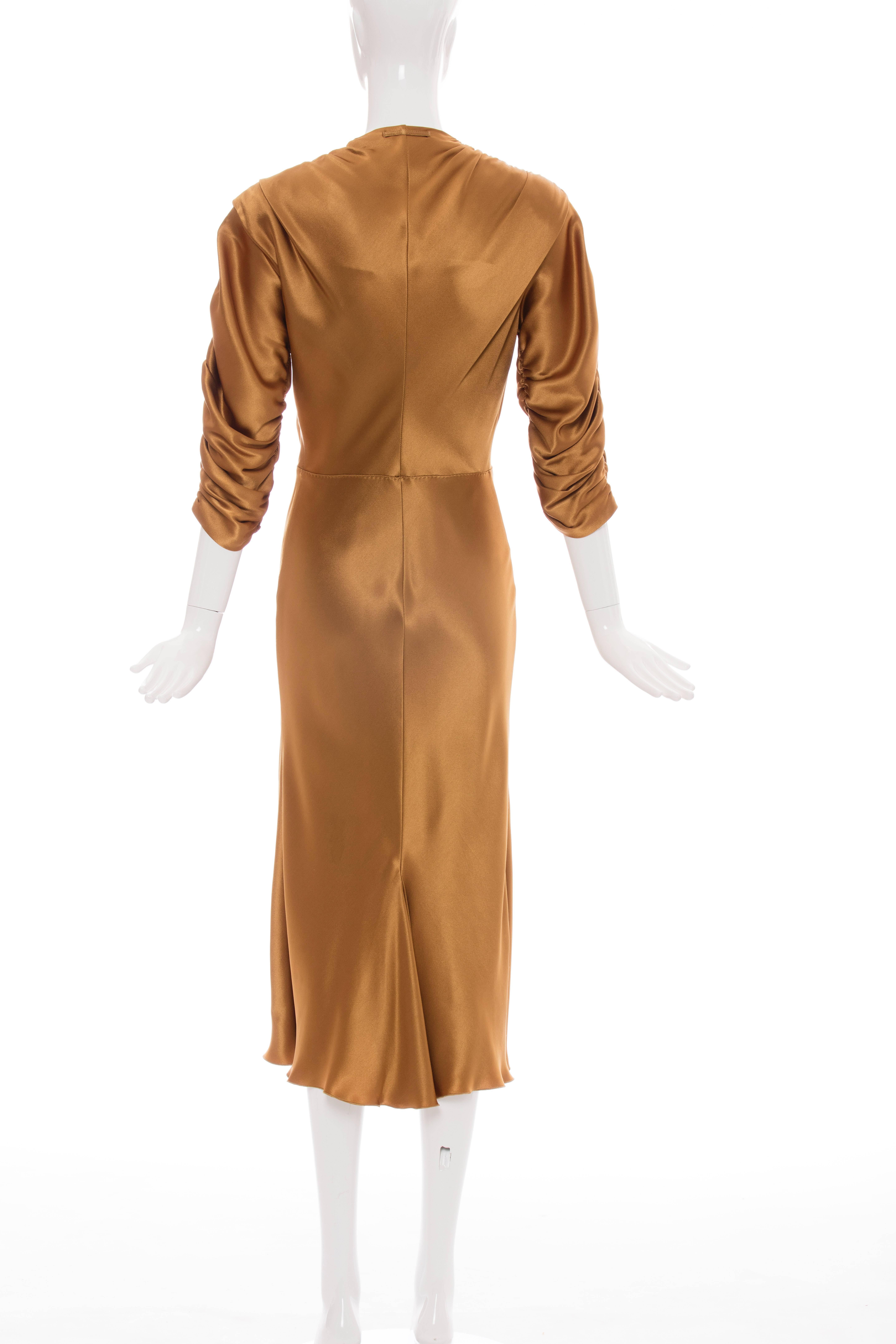 Jean Paul Gaultier Silk Charmeuse Dress, Circa 1990s In Excellent Condition In Cincinnati, OH