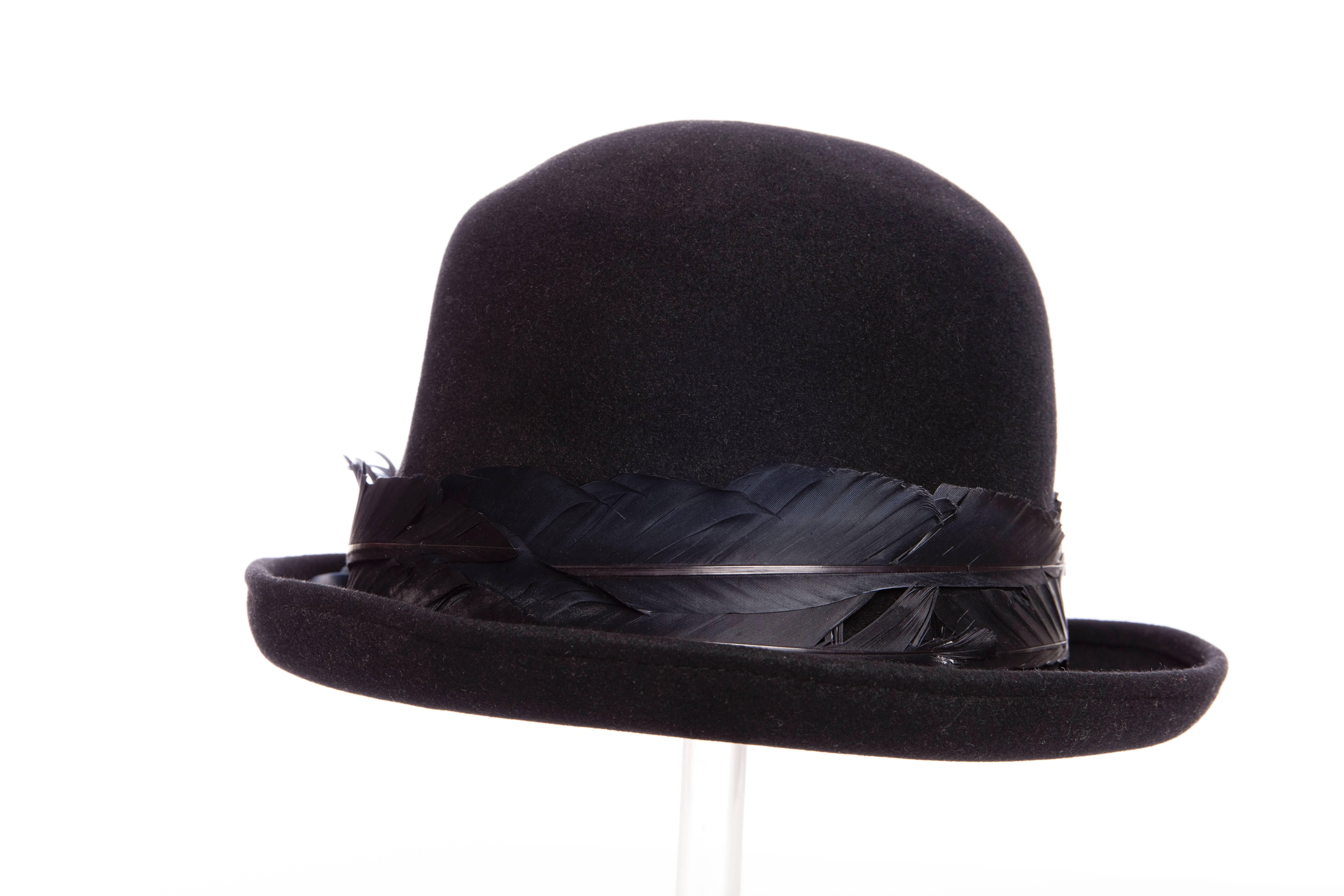 Comme des Garcons Homme Plus By Stephen Jones Men's Wool Hat In Excellent Condition In Cincinnati, OH