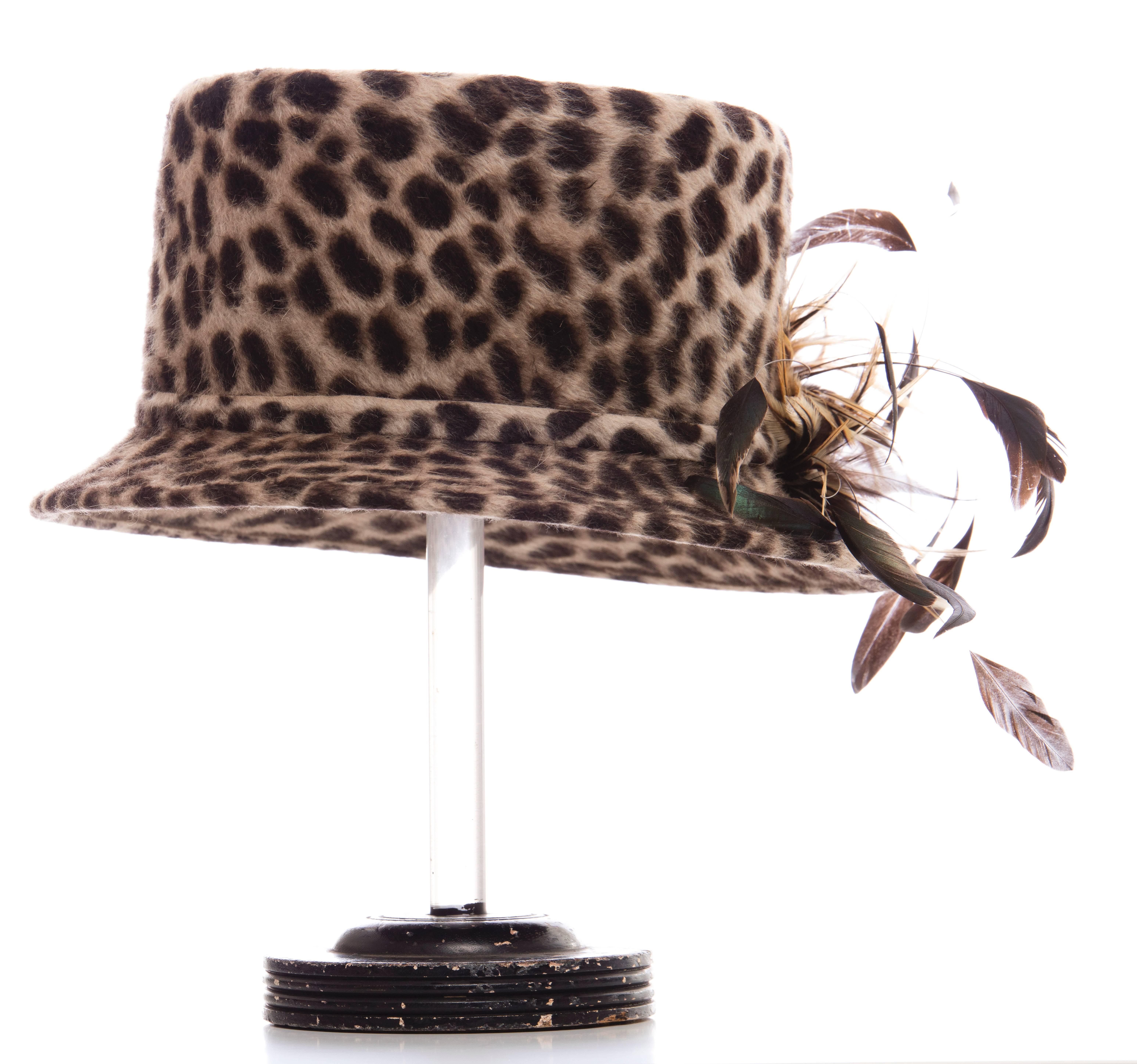 cheetah print hats