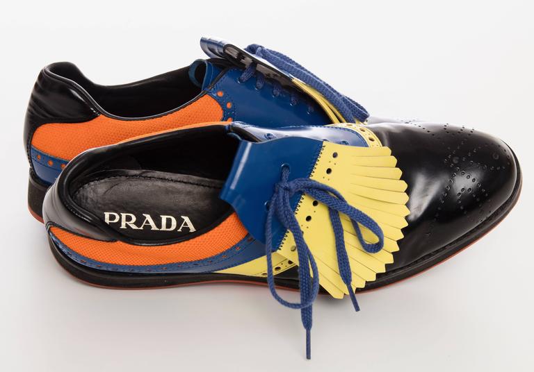 Prada Men's Brogue Golf Shoes, Spring 2012 at 1stDibs