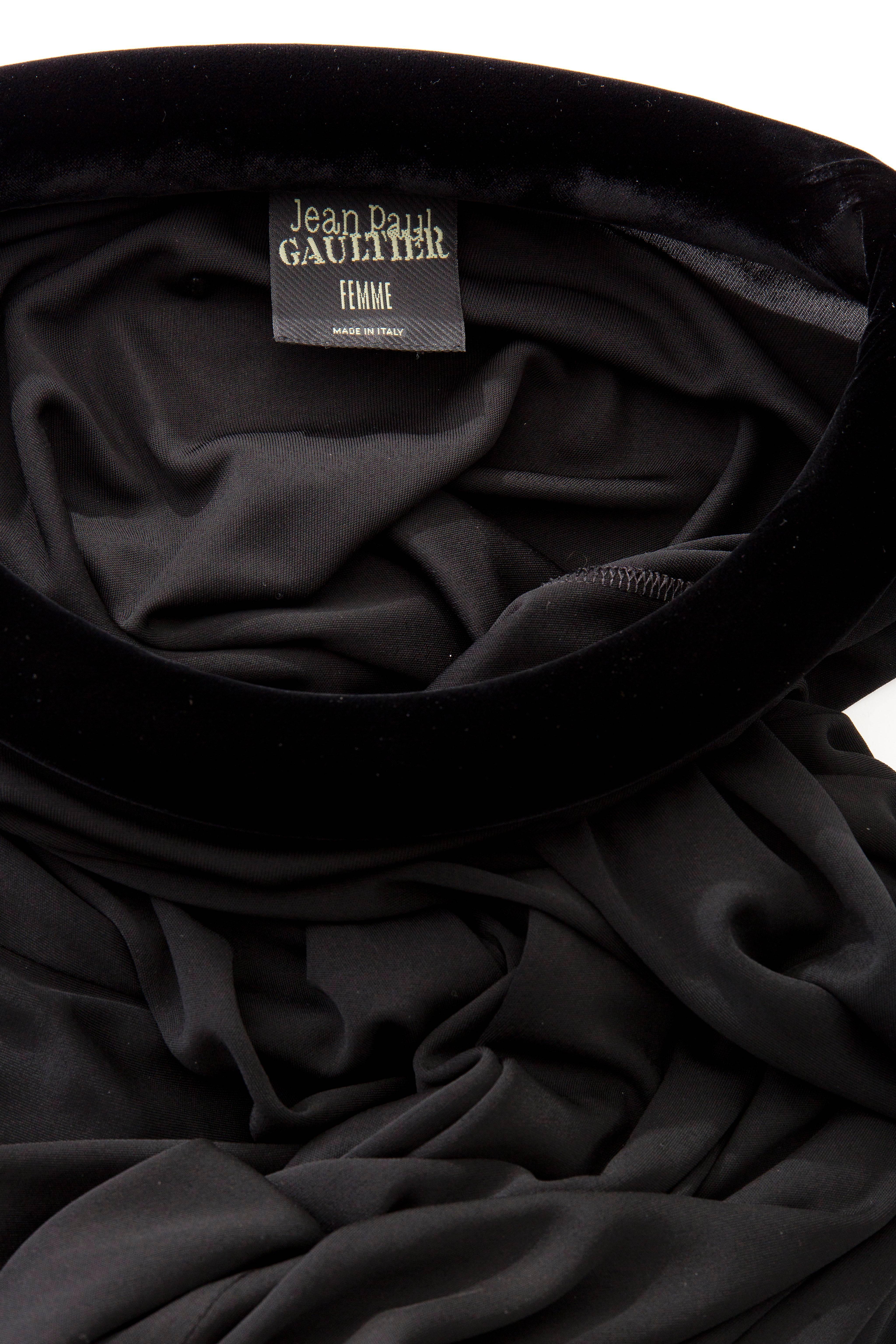 Jean Paul Gaultier Black Long Evening Dress, Circa 1995 5
