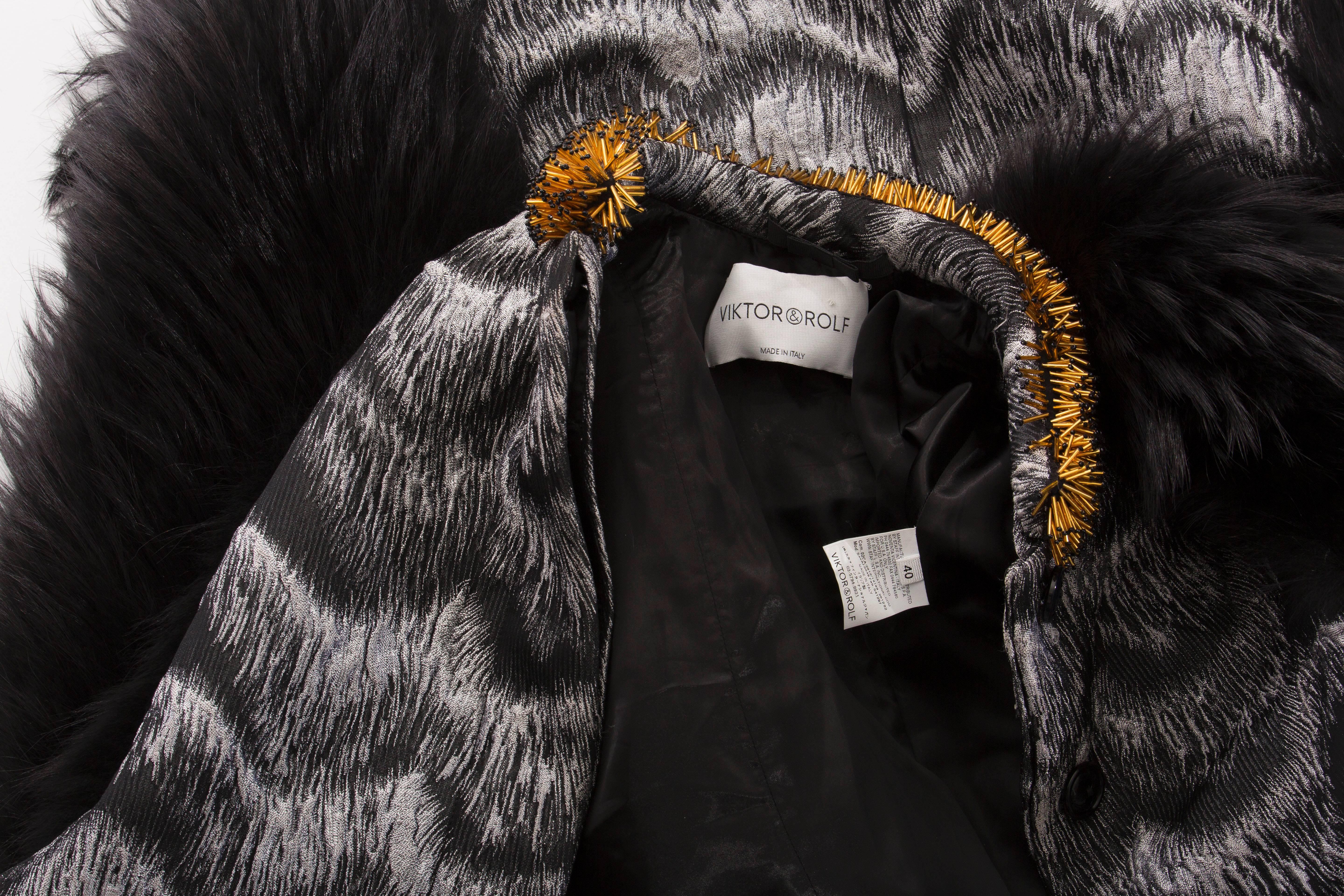 Viktor & Rolf Beaded Fox Fur Cape, Autumn - Winter 2012 5