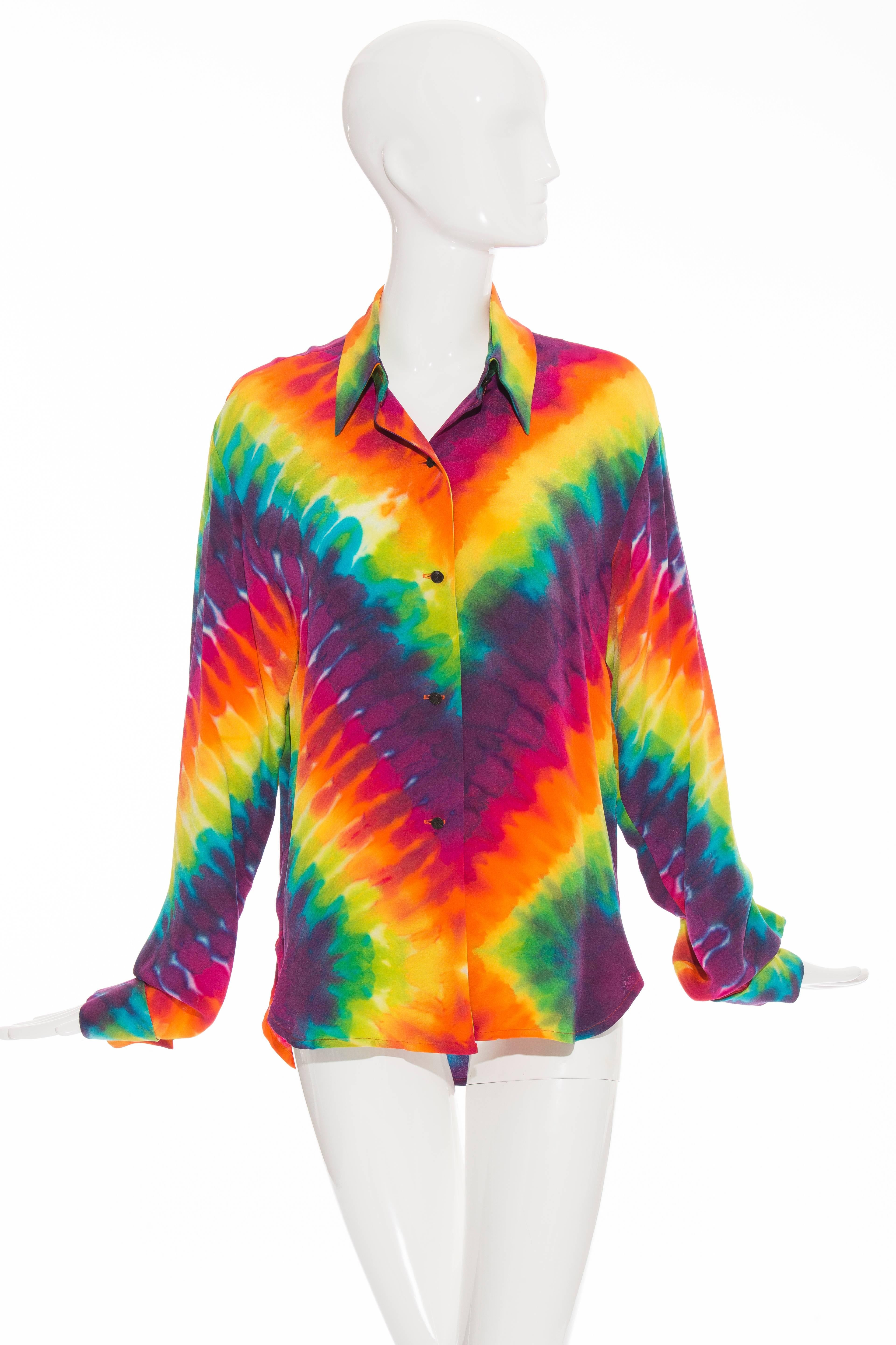 rainbow tie dye jacket