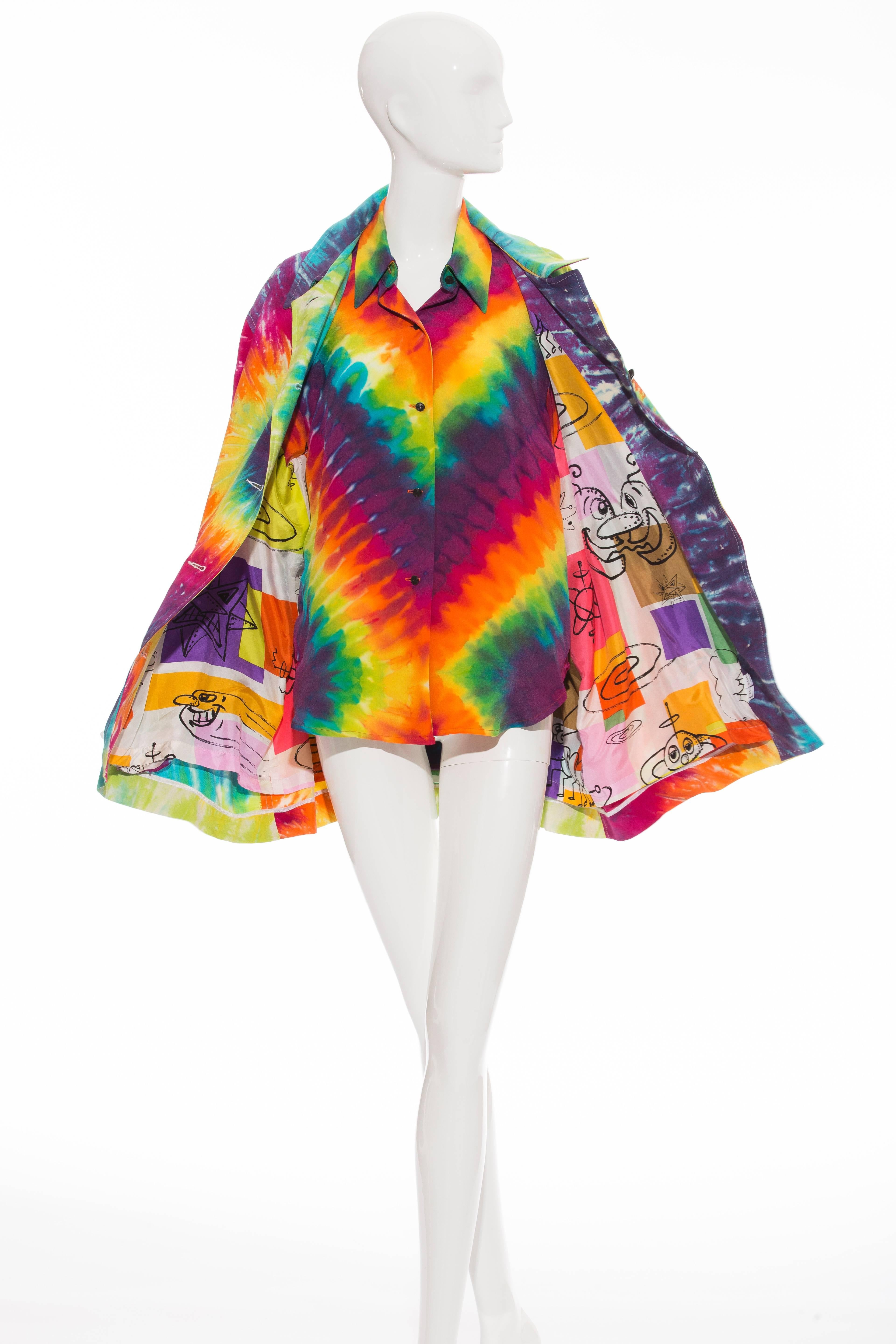 Todd Oldham Tie-Dye Jacket And Blouse, Spring 1994 In Excellent Condition In Cincinnati, OH