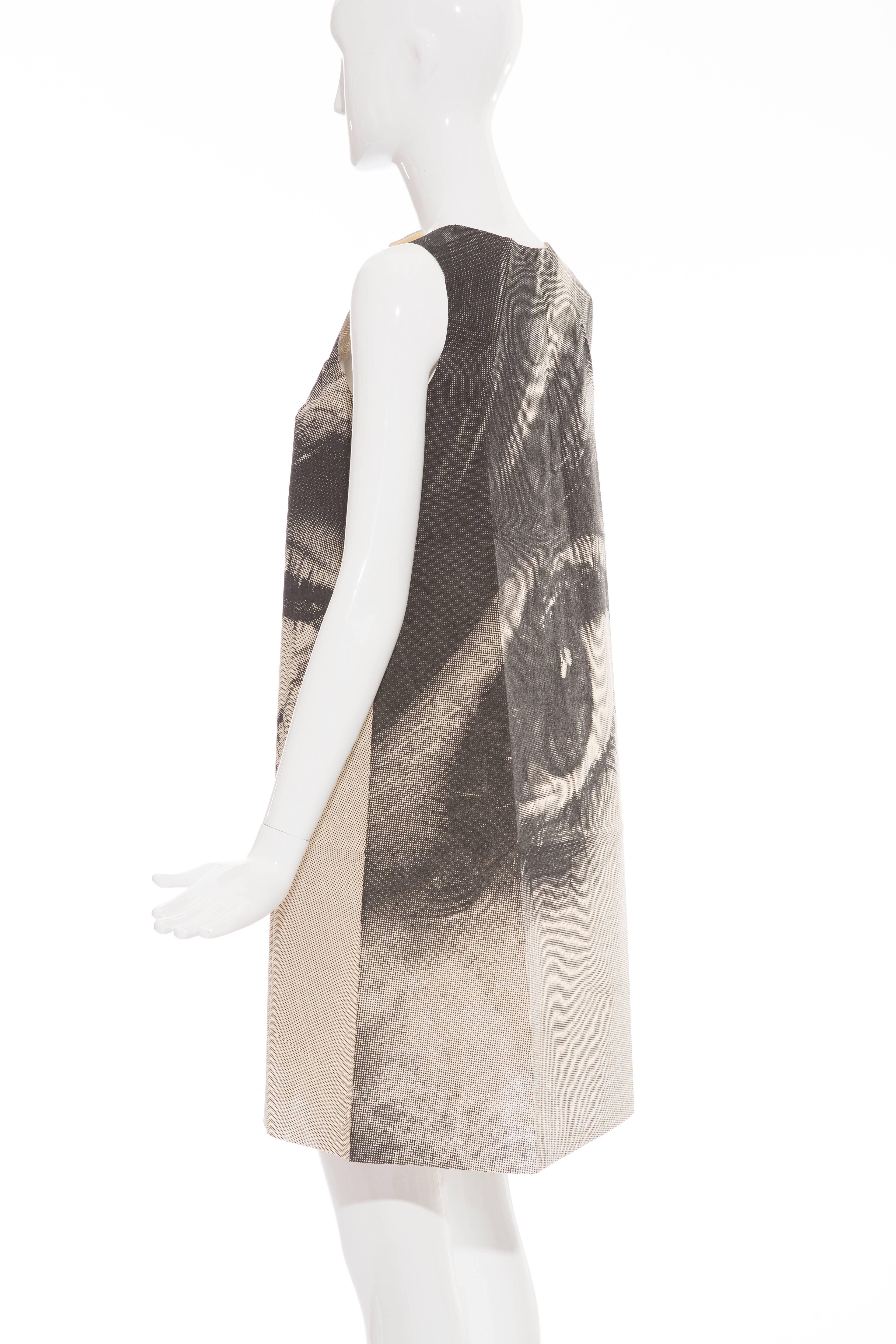 Women's London Series Paper Dress Designed by Harry Gordon Mystic Eye, Circa 1960's