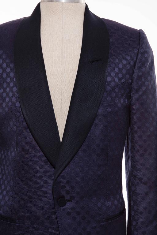 Tom Ford Men's Navy Blue Silk LInen Dinner Jacket, Spring Summer 2012 at 1stDibs tom ford