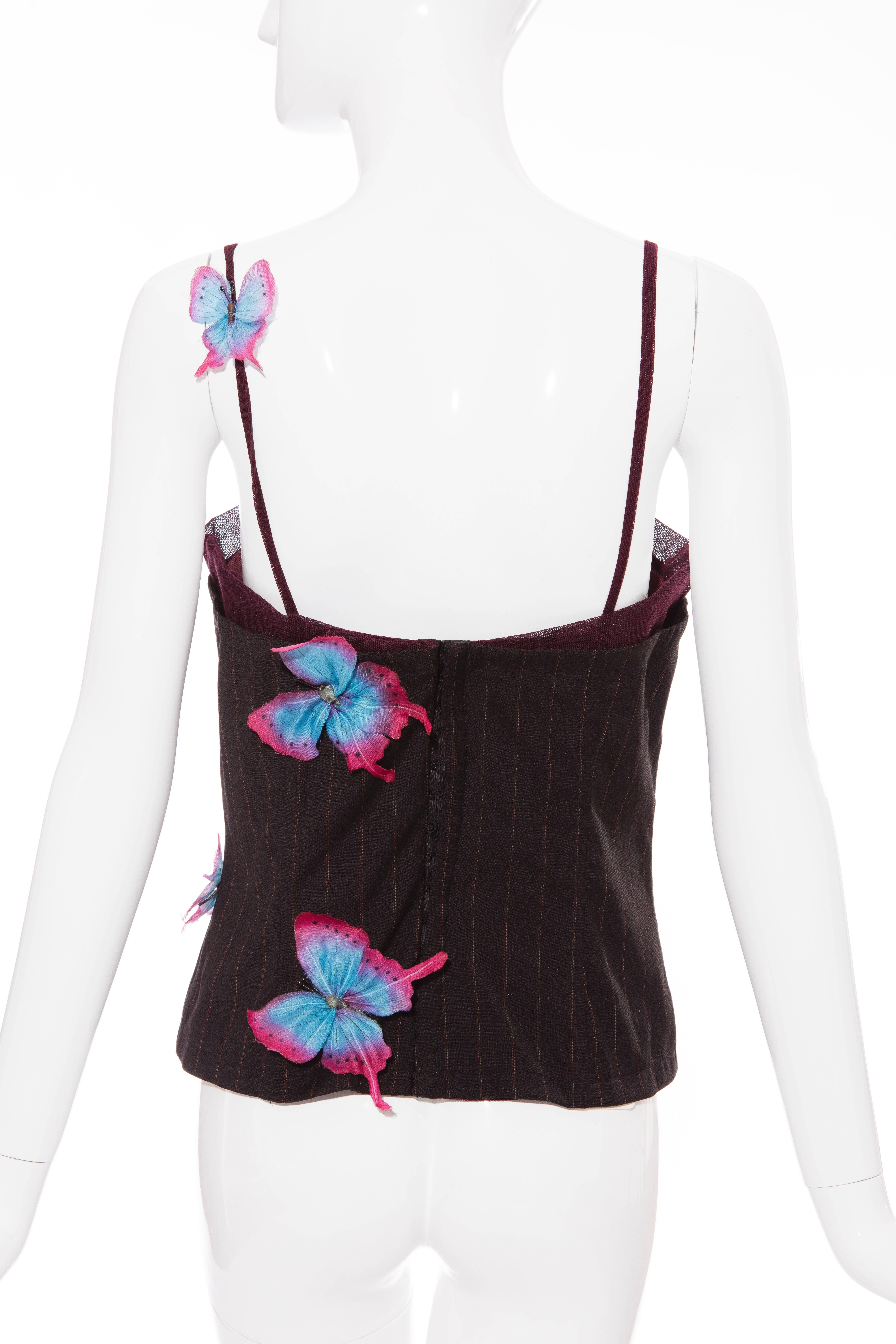 Dolce & Gabbana Bustier With Butterfly Embellishment, Spring - Summer 1998 In New Condition In Cincinnati, OH