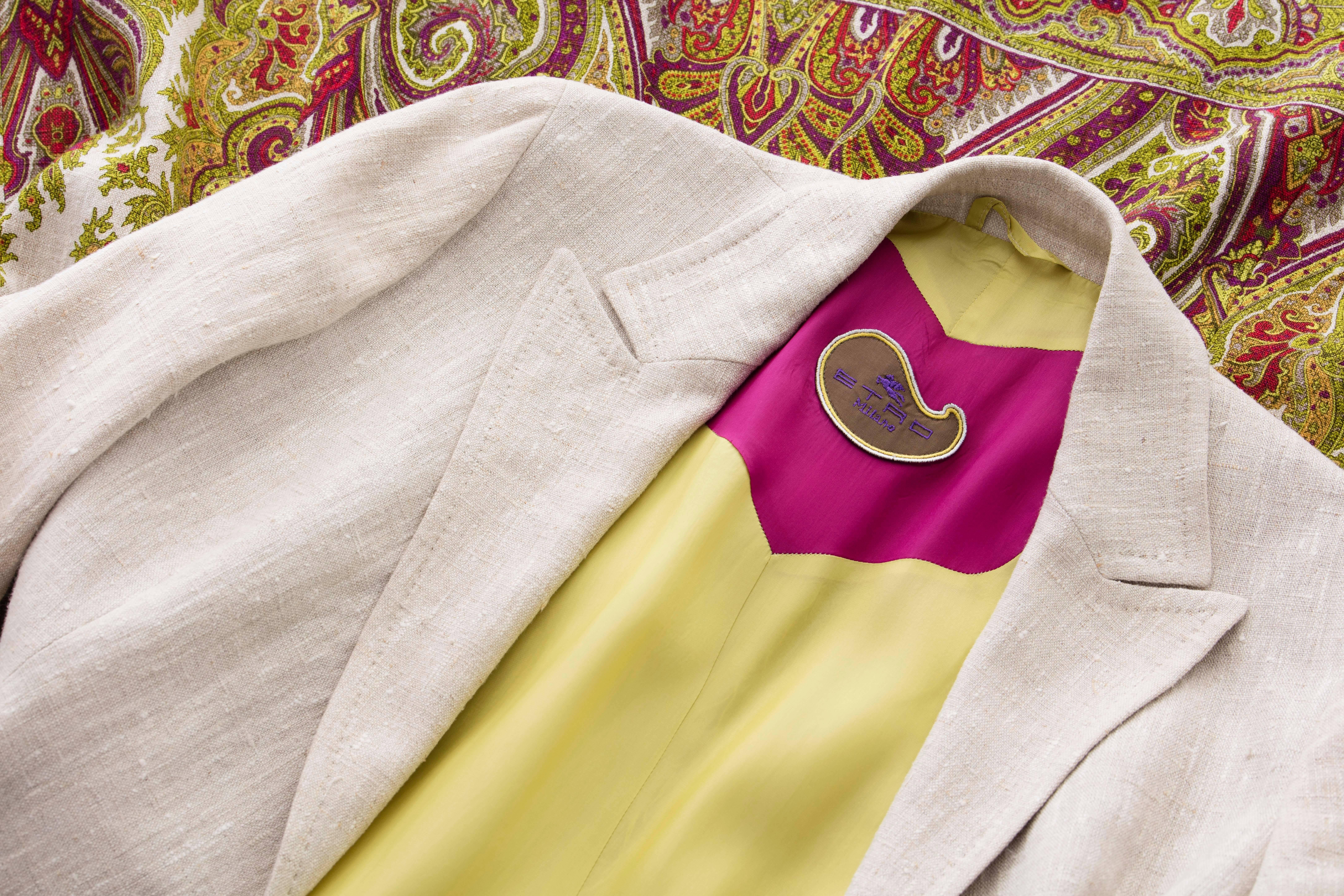 Etro Paisley Printed Lightweight Linen Coat, Spring 2007 3