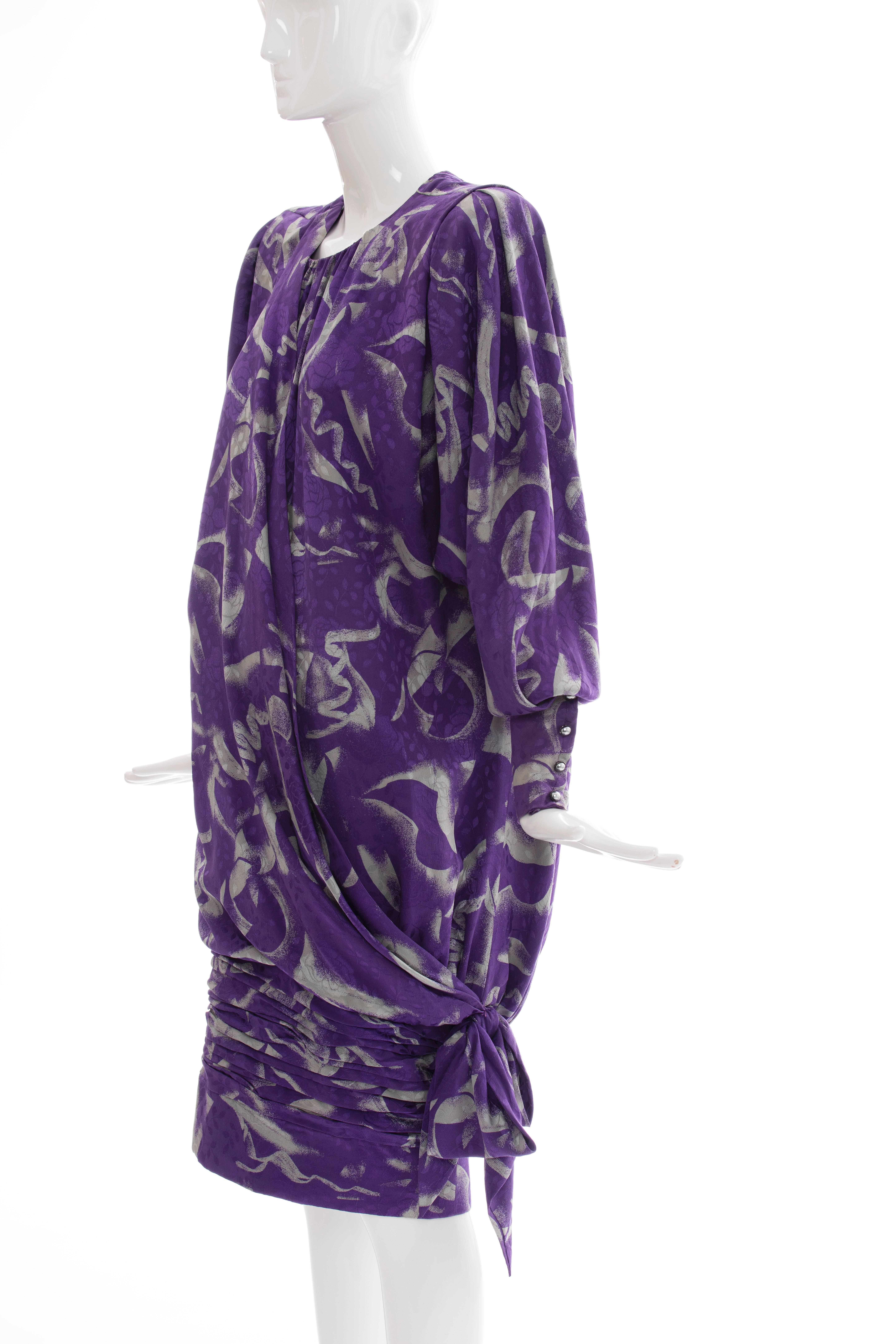 Emanuel Ungaro Runway Haute Couture Balloon Collection Dress Fall, Circa: 1980's For Sale 1