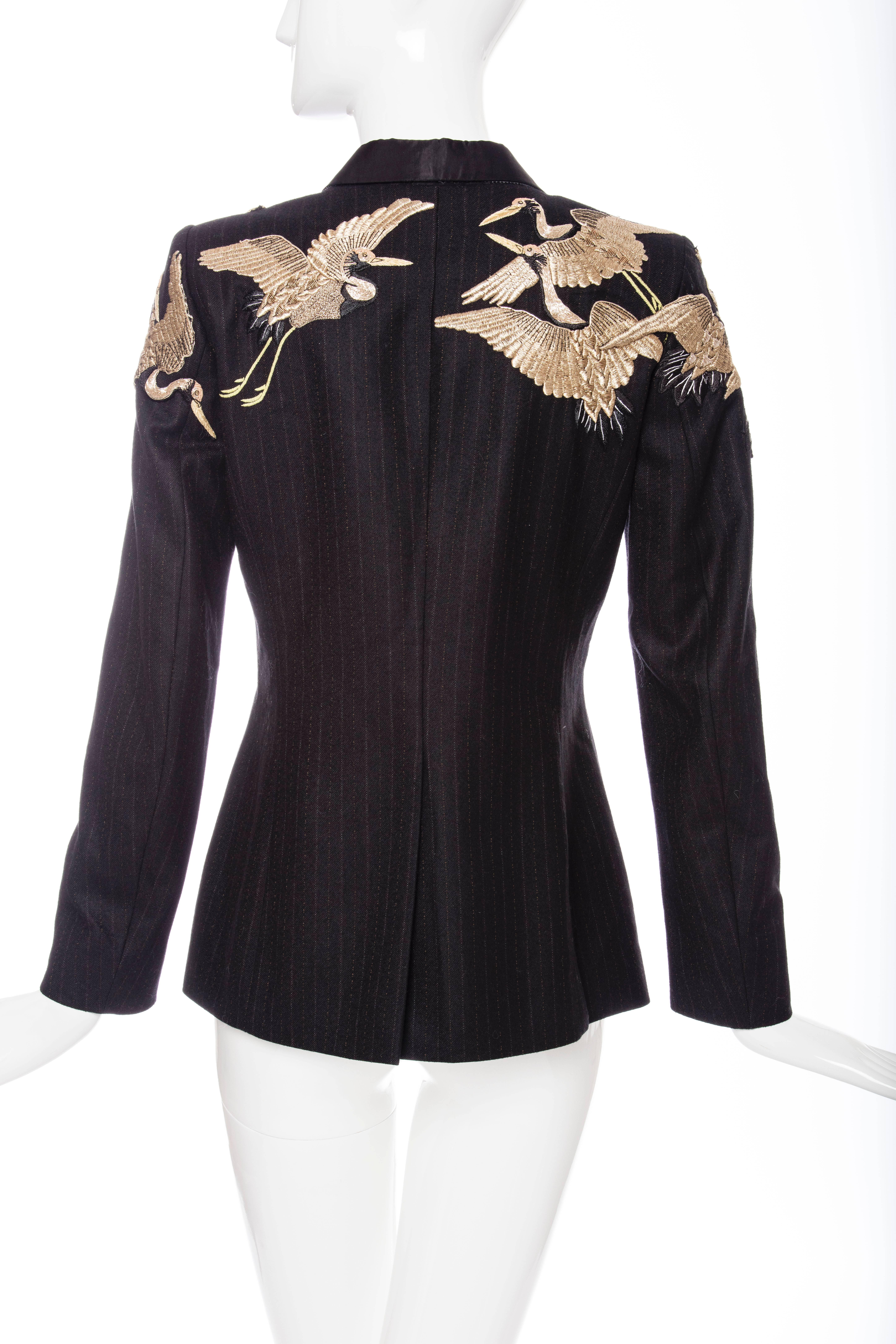 Women's Dries Van Noten Wool Embroidered Blazer, Fall 2012