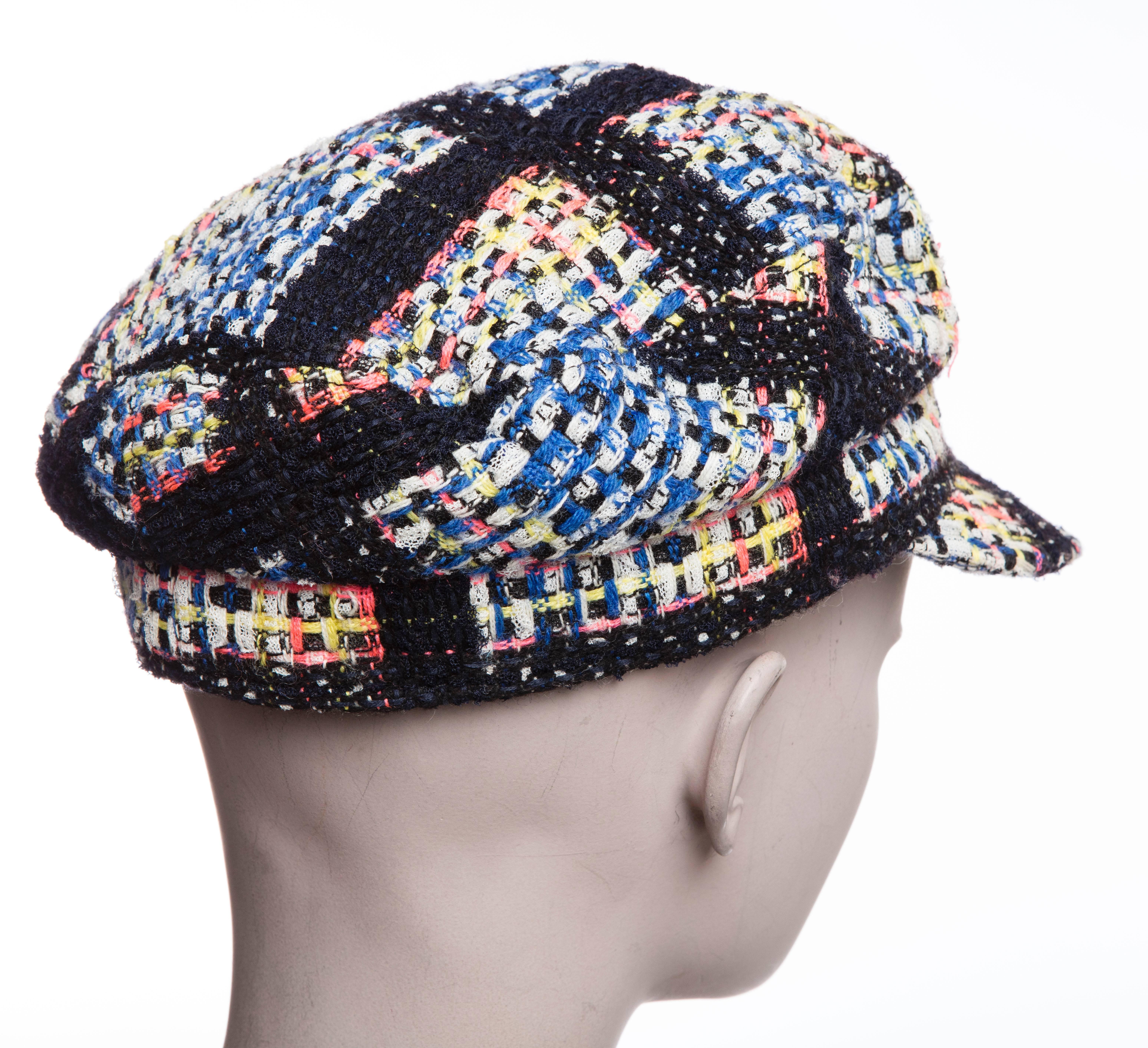 Chanel Newsboy-Mütze aus Tweed 2