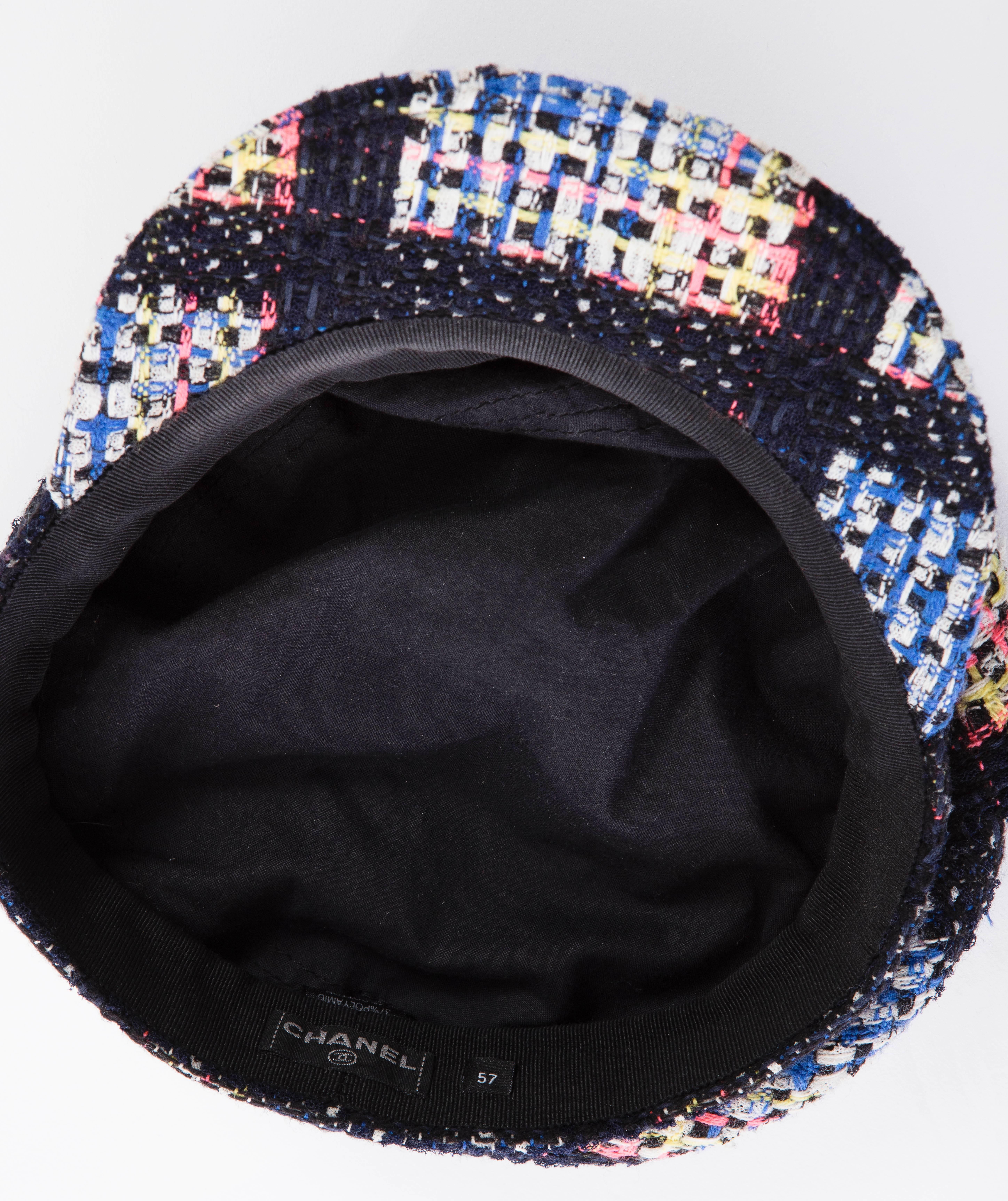 Chanel Tweed Newsboy Cap 2