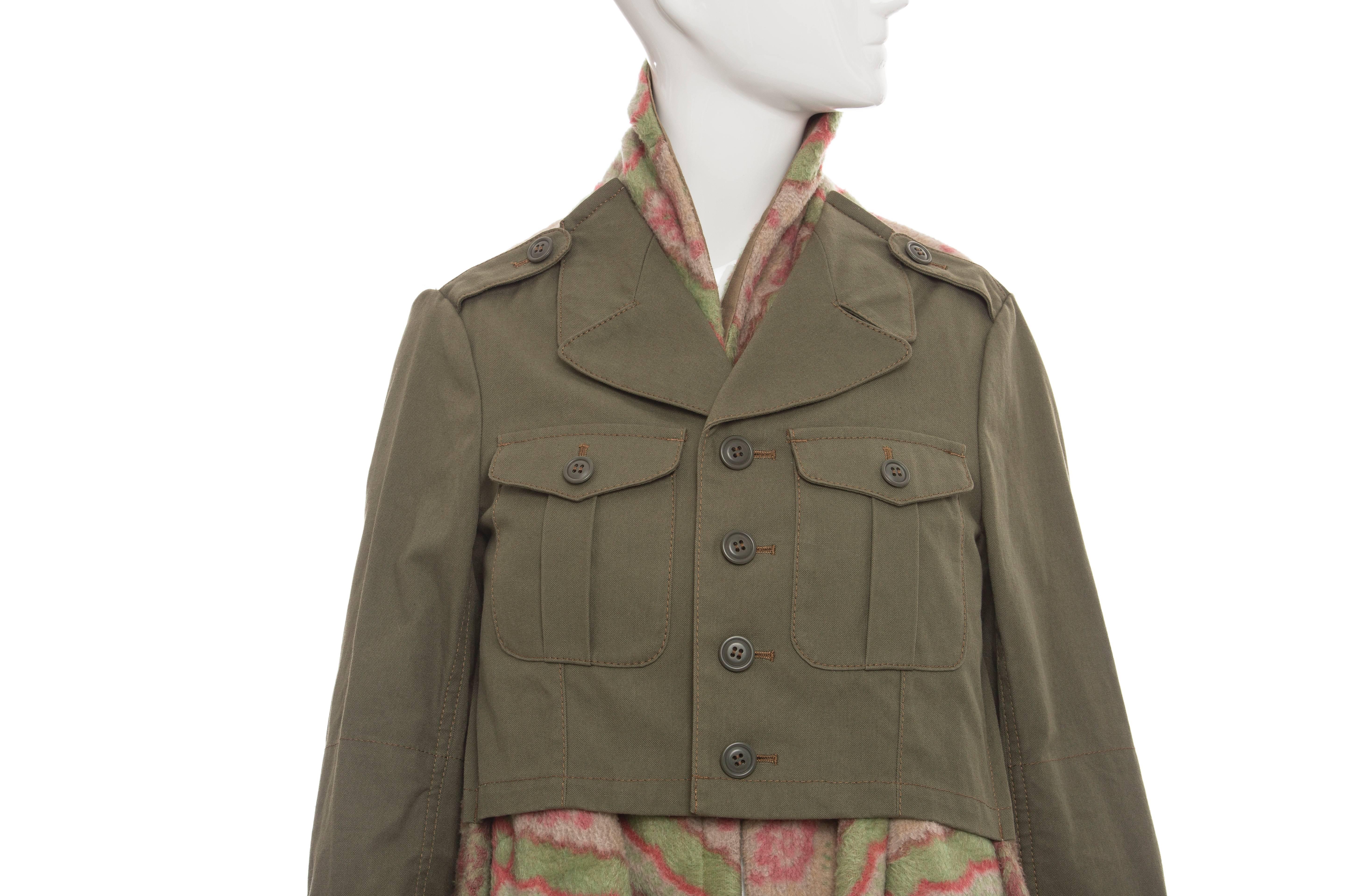 Comme des Garcons Coat With Layered Fleece Inset, Fall 2009 1