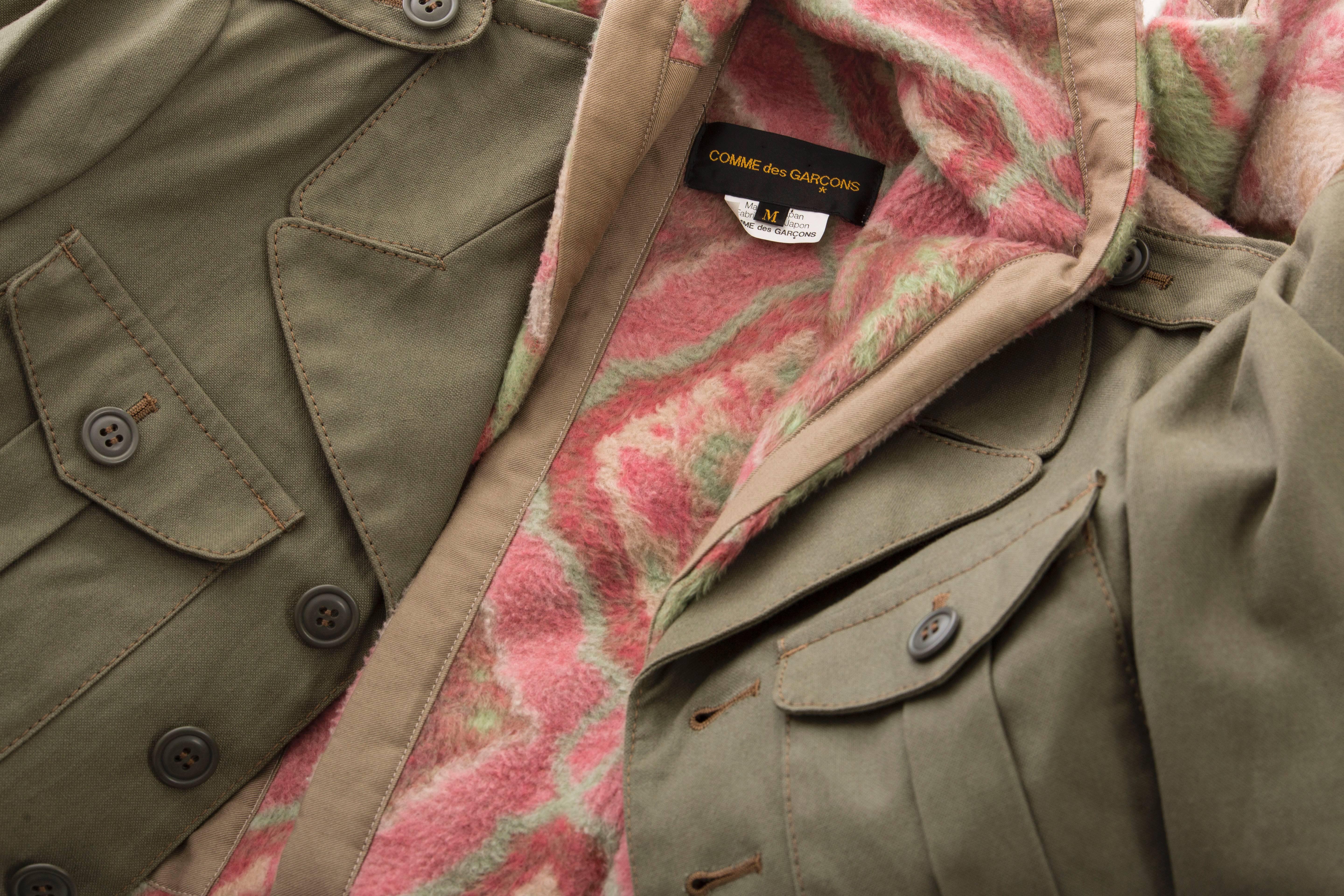 Comme des Garcons Coat With Layered Fleece Inset, Fall 2009 2