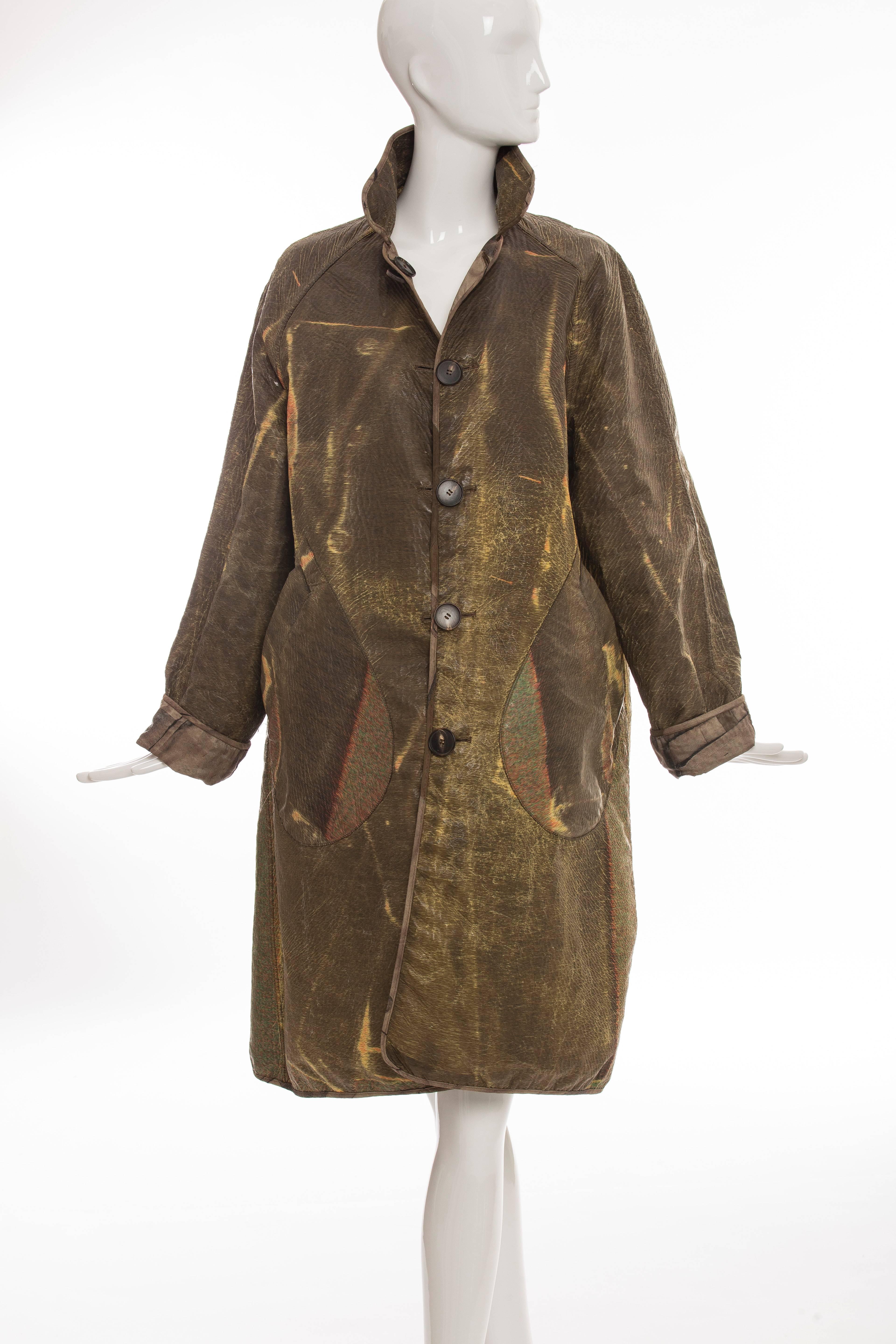 Jean Paul Gaultier Tromp L'oeil Reversible Trench Coat, Autumn - Winter 2004 In Excellent Condition In Cincinnati, OH