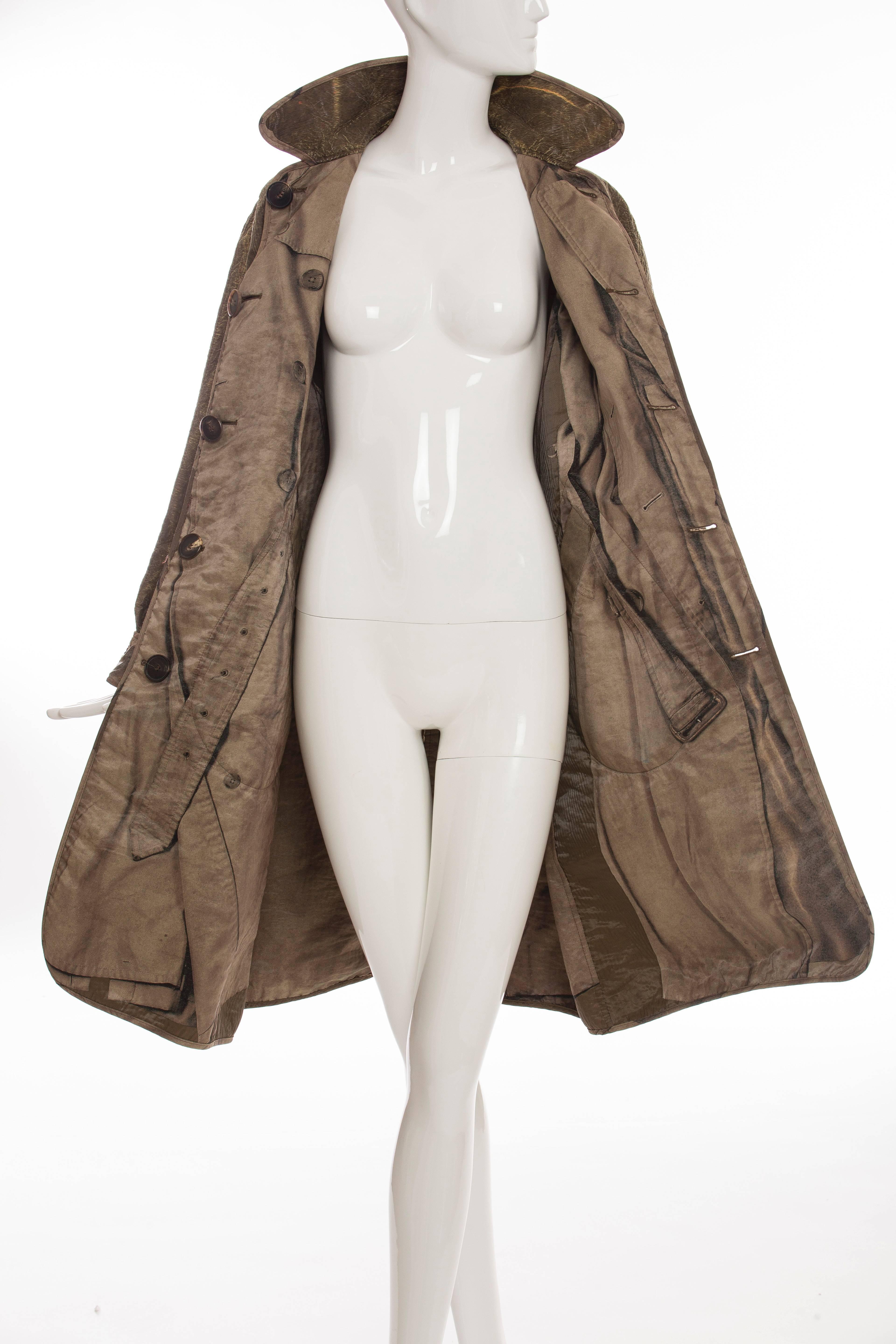 Jean Paul Gaultier Tromp L'oeil Reversible Trench Coat, Autumn - Winter 2004 2