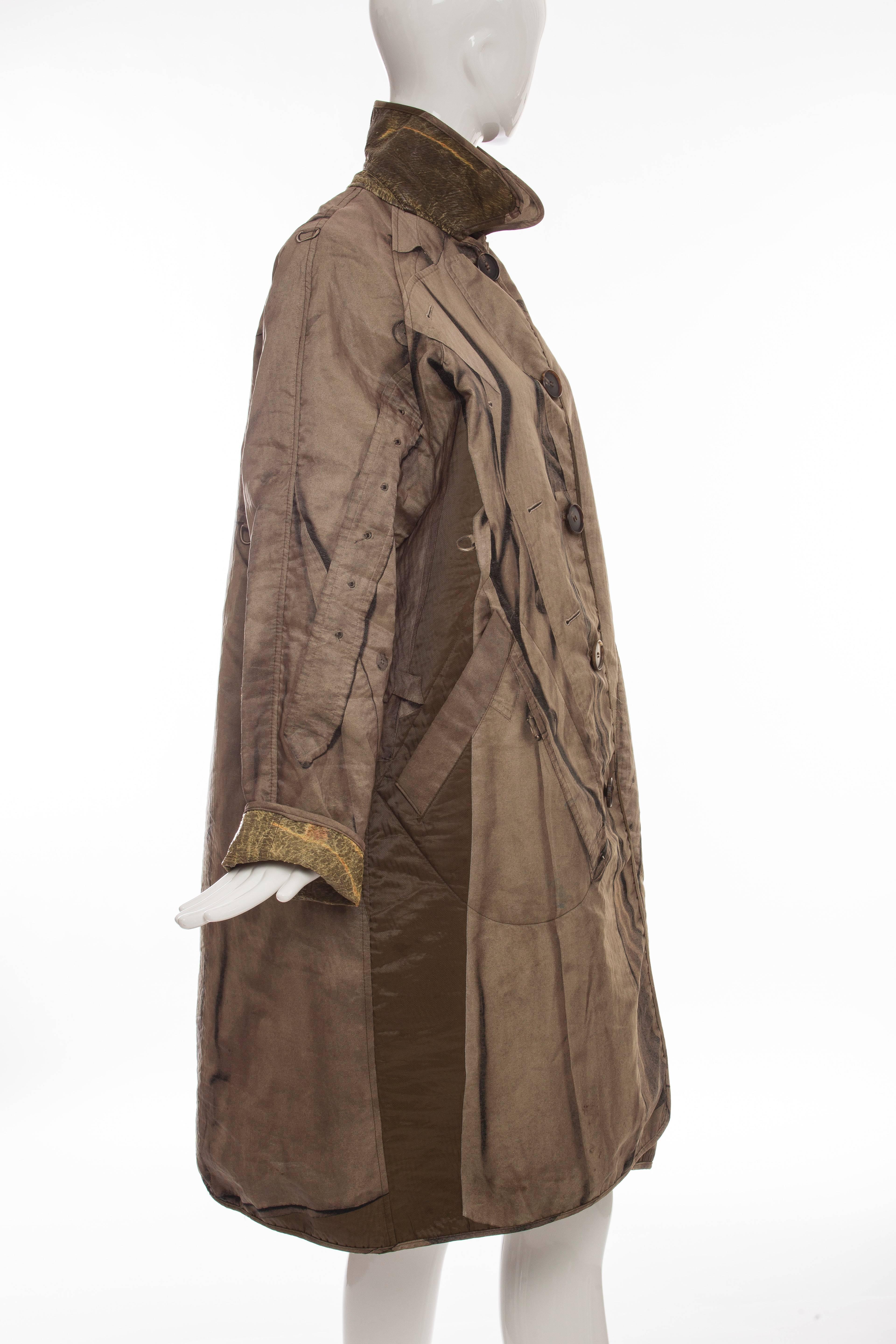 Jean Paul Gaultier Tromp L'oeil Reversible Trench Coat, Autumn - Winter 2004 3