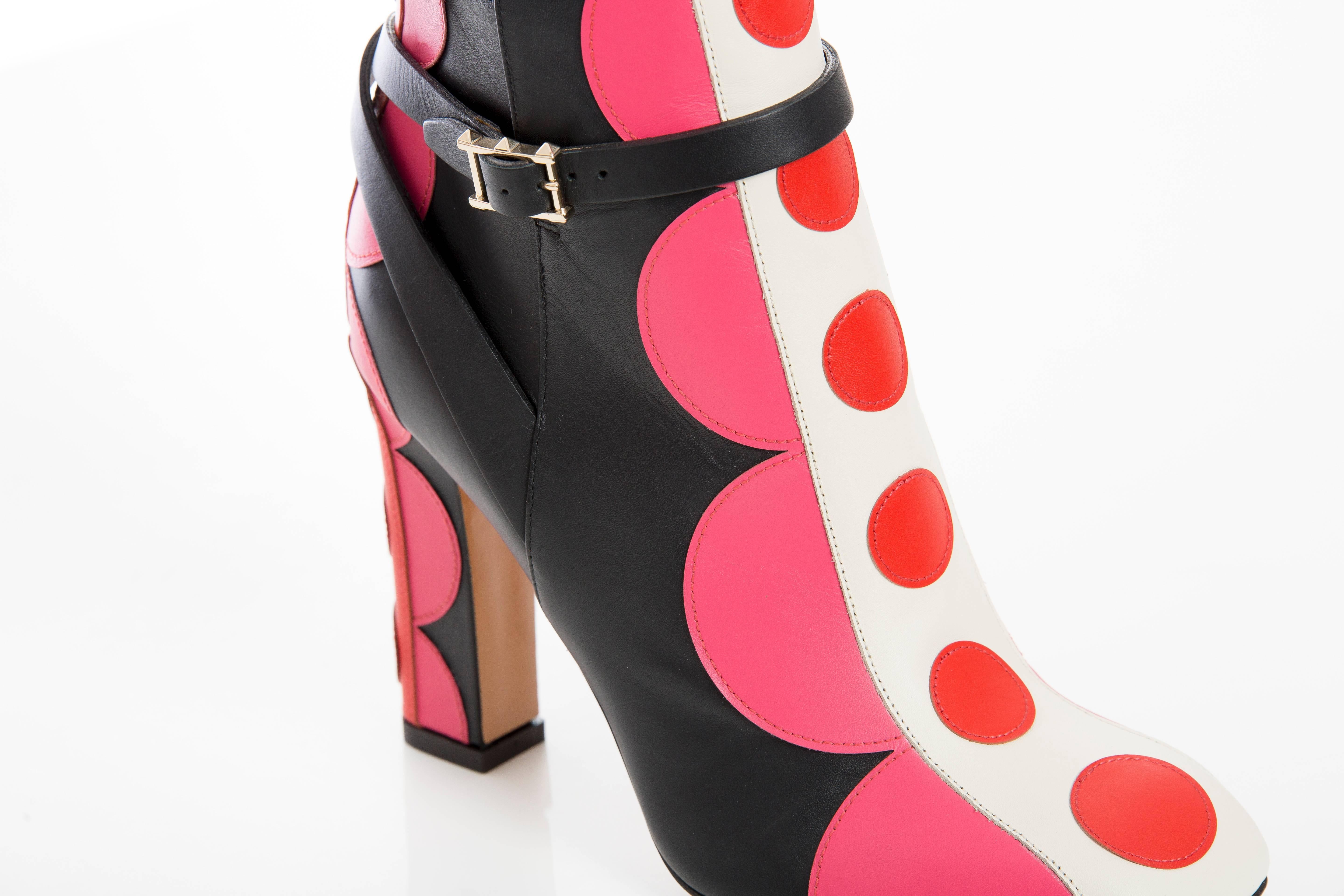 Valentino Carmen Leather Applique' Ankle Boots, Autumn - Winter 2014 1