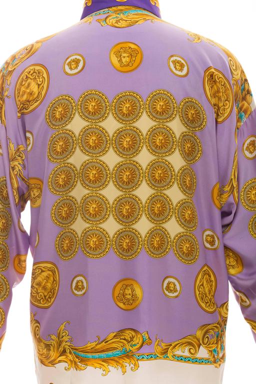 Gianni Versace Men's Silk Medusa Print Shirt, Circa 1990's at 1stDibs ...