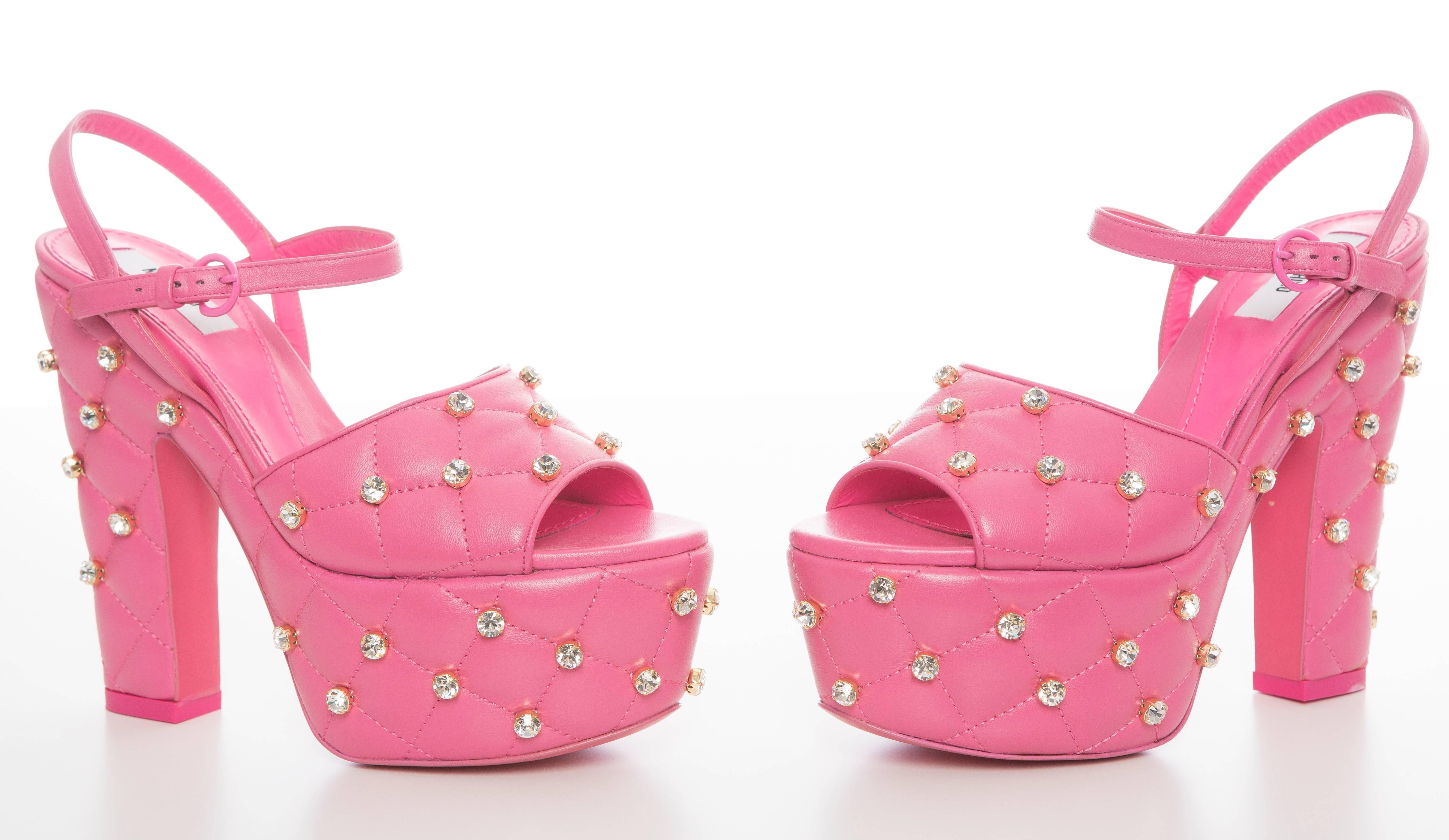 moschino barbie heels